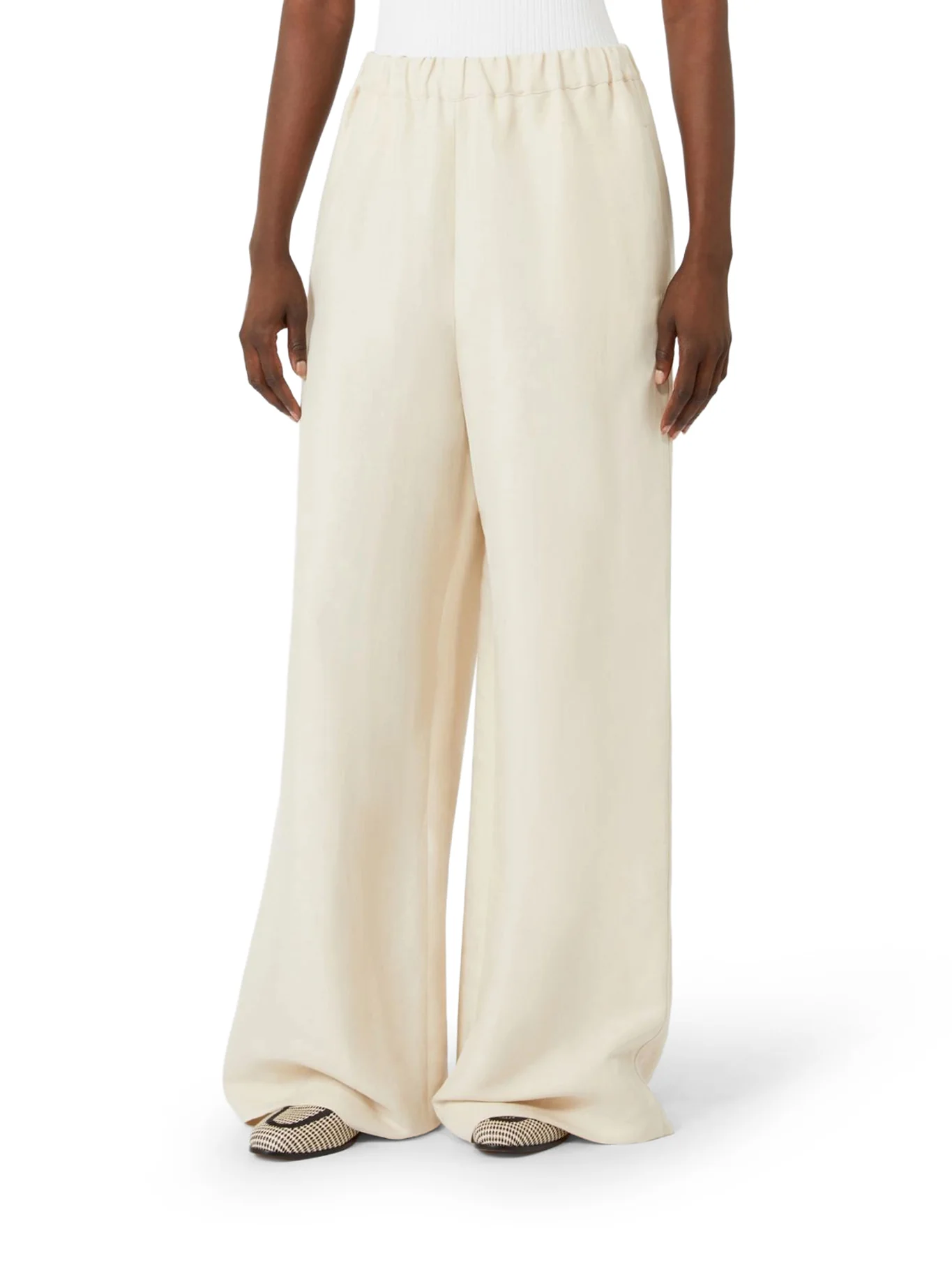 LINEN AND SILK TROUSERS - Image 3