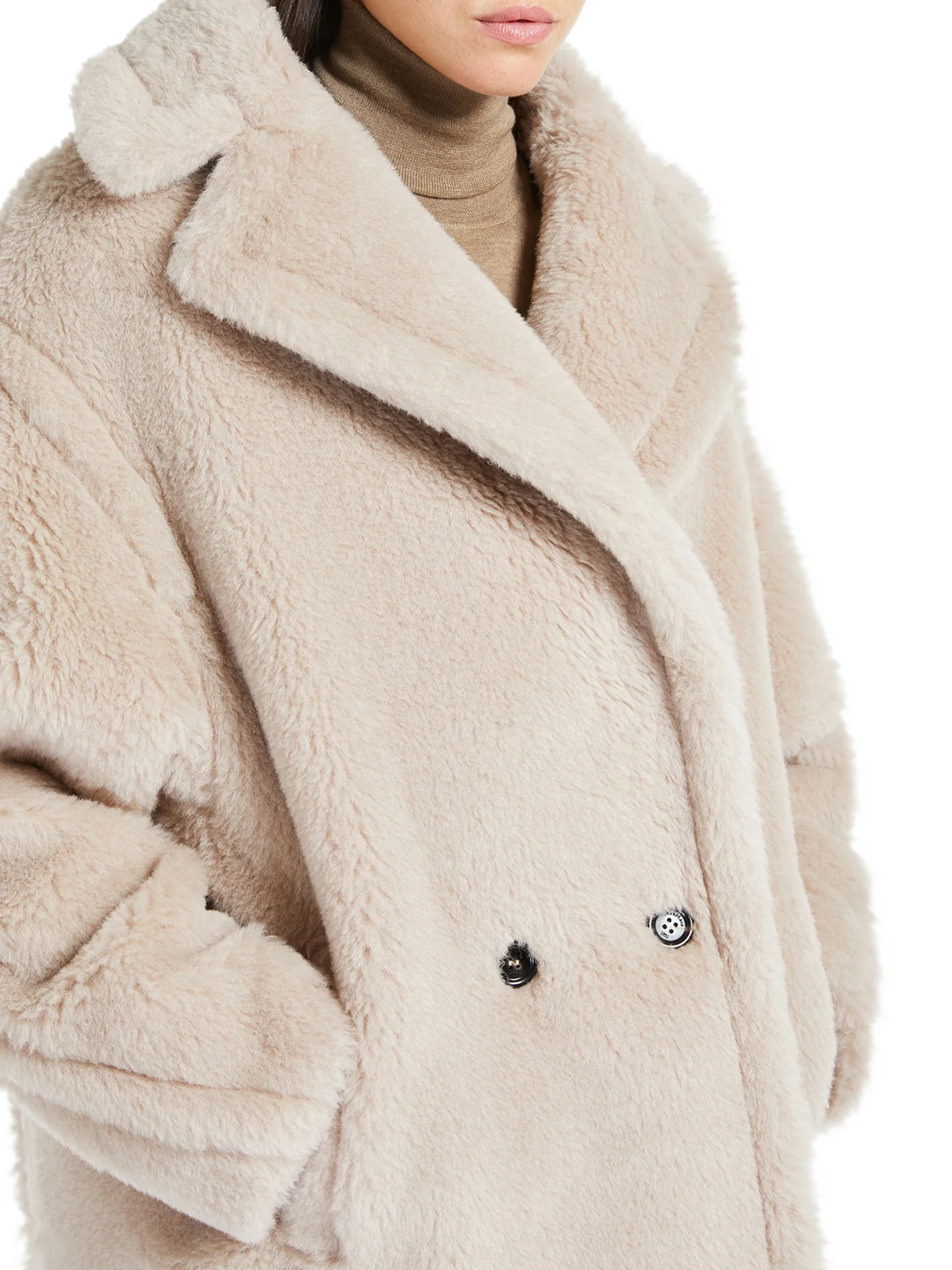 OLGA TEDDY BEAR ALPACA WOOL COAT - Image 5