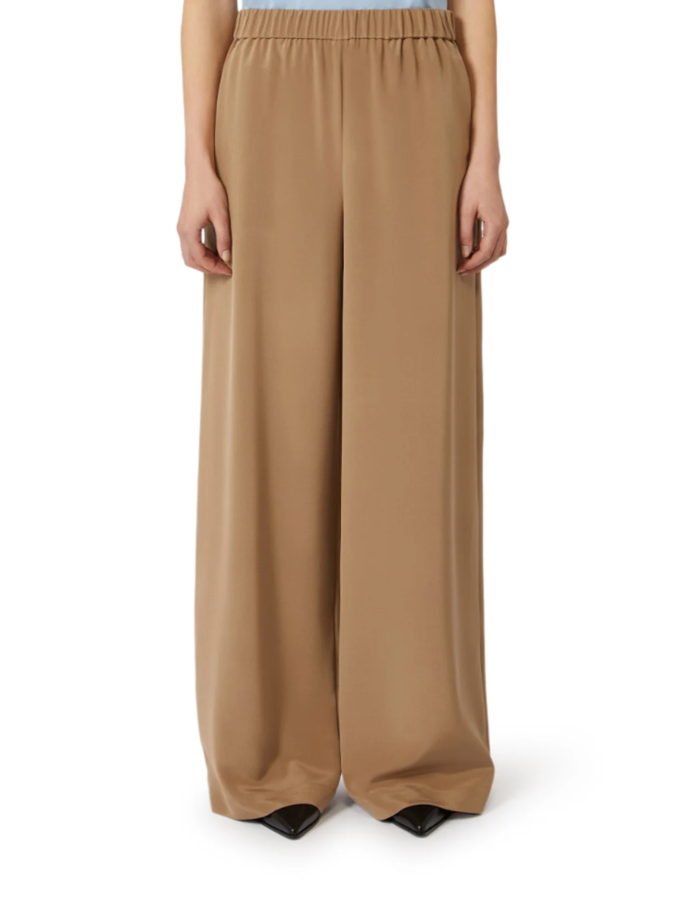 COMFORT PANTS IN STRETCH CRĂPE DE CHINE - Image 3