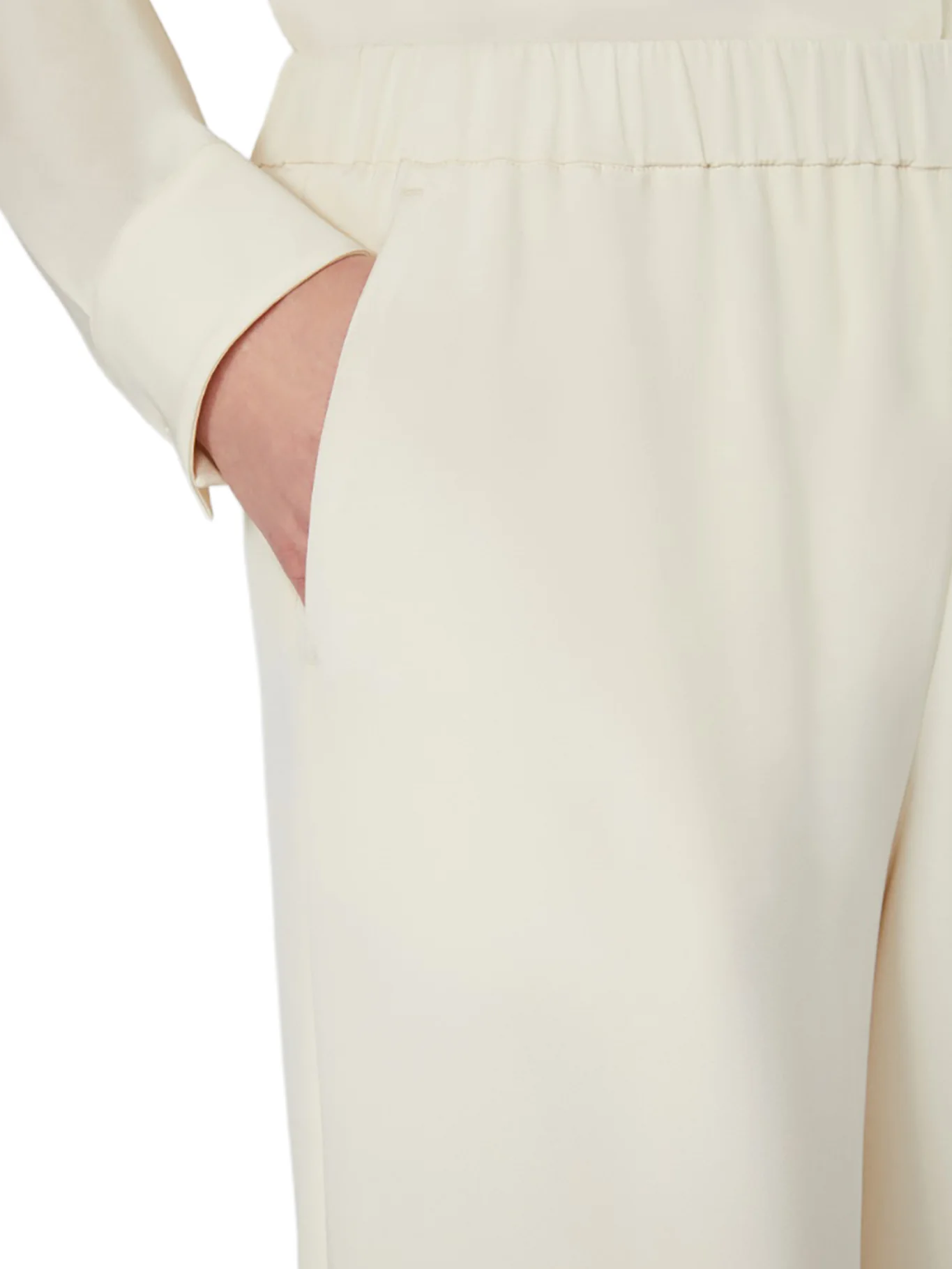 COMFORT PANTS IN STRETCH CRĂPE DE CHINE - Image 5
