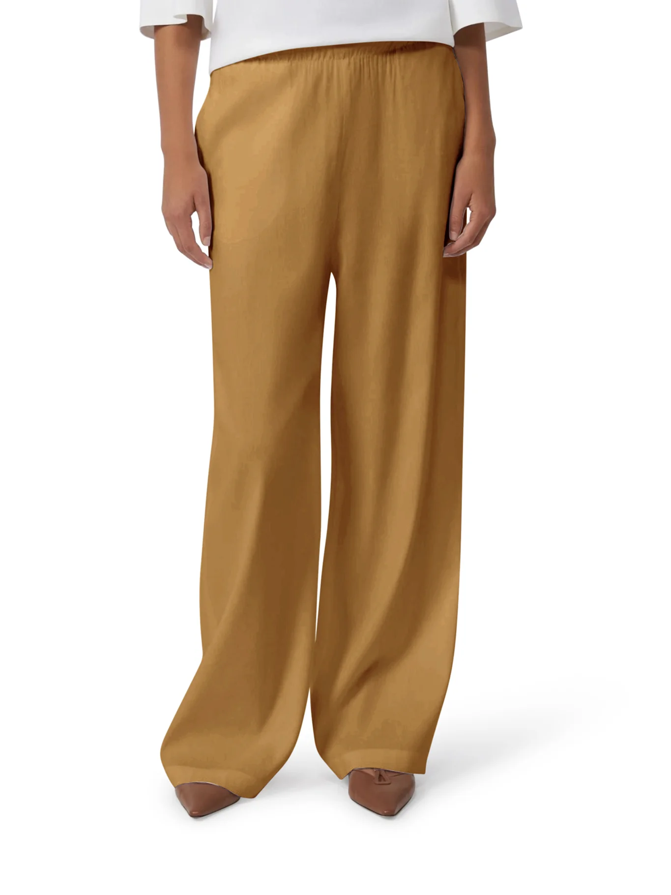 DESTINY TROUSERS IN LINEN BLEND CANVAS - Image 3