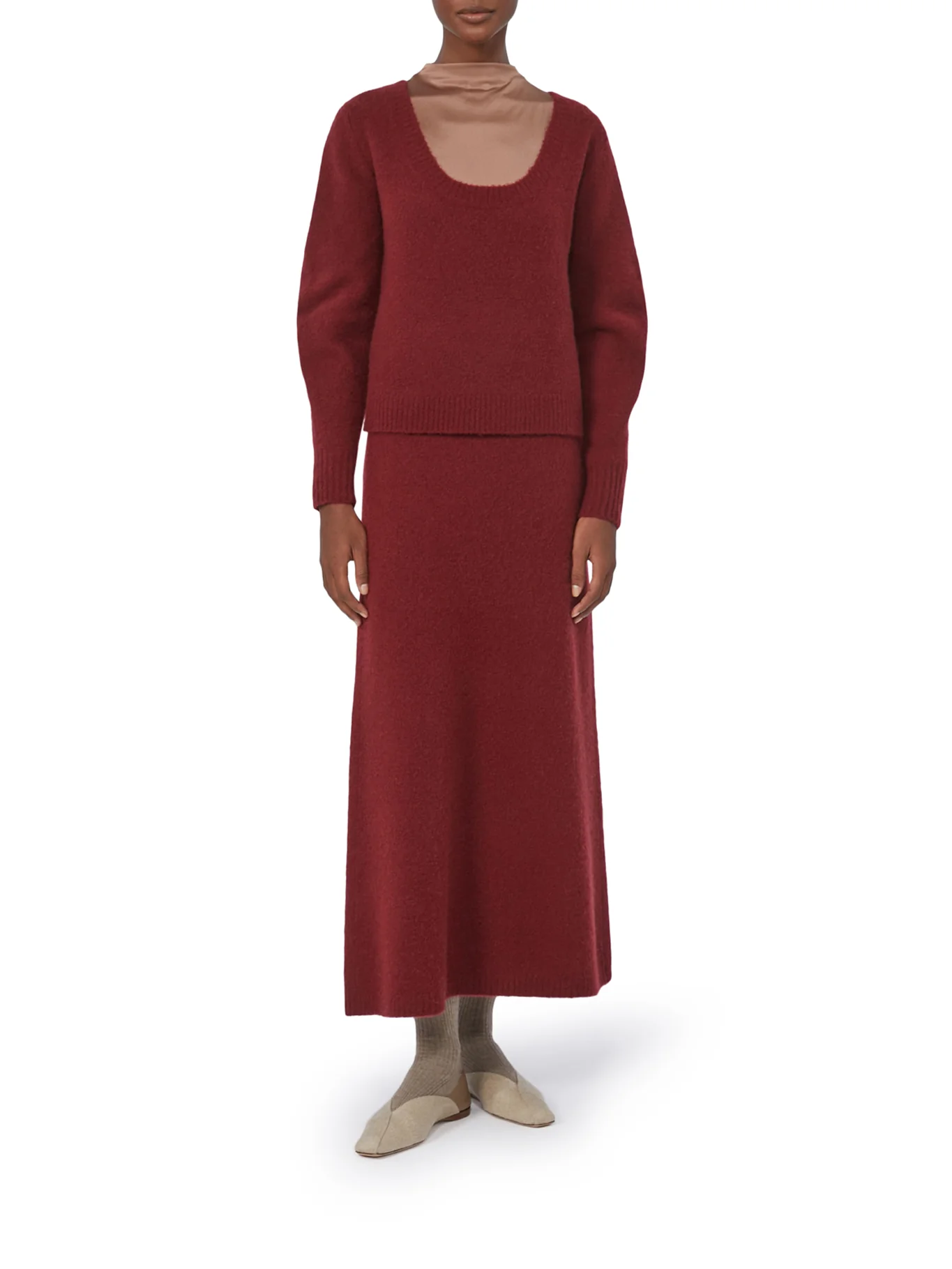 STRETCH CASHMERE YARN SKIRT - Image 2