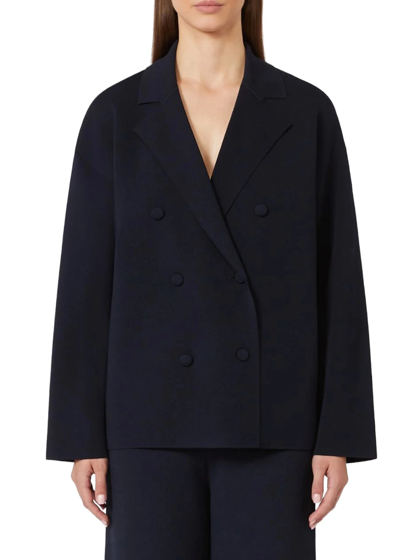 DOUBLE-BREASTED VISCOSE CREPE JACKET - Image 3