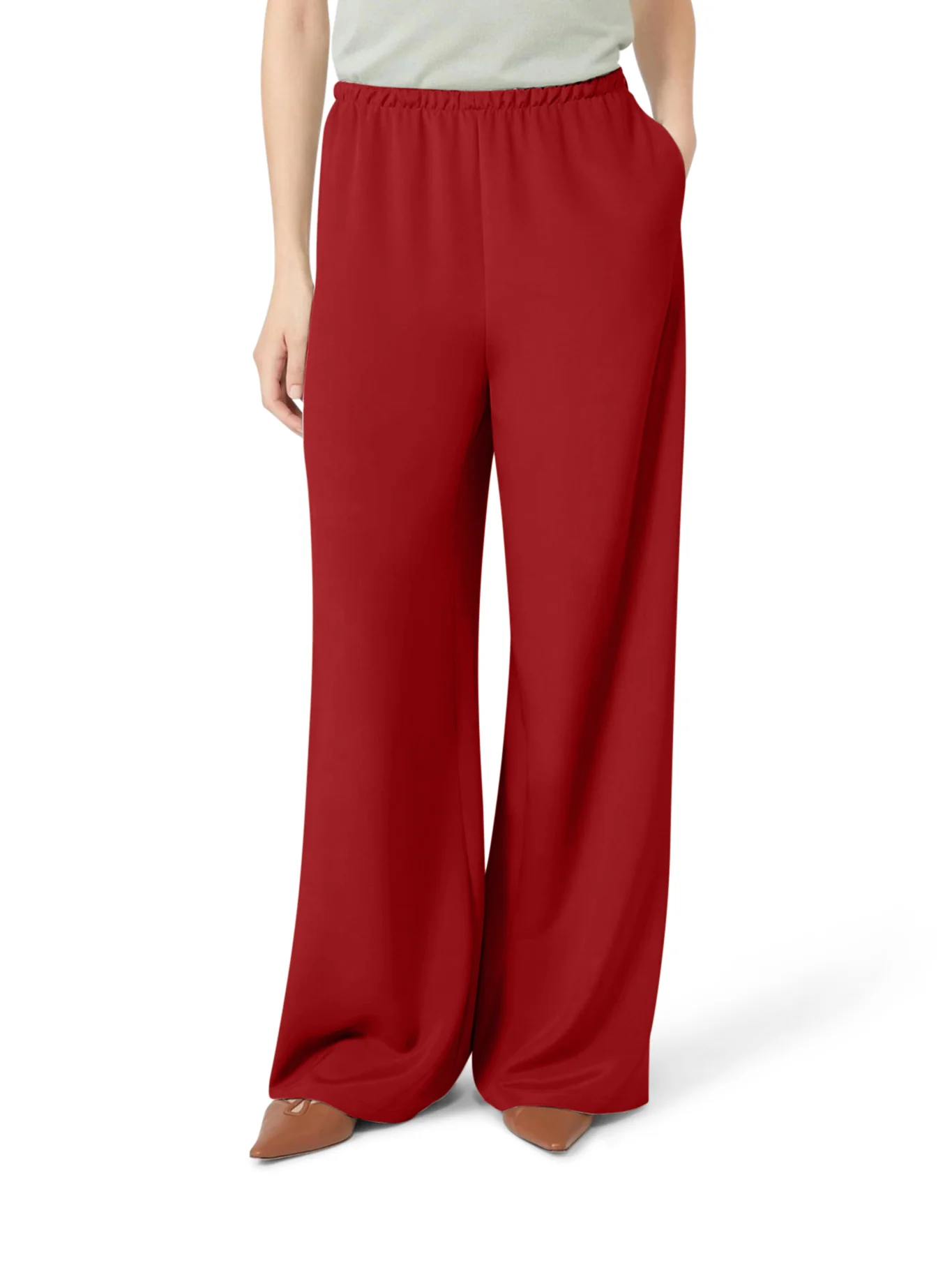 MAGA PANTS IN SILK CRĂPE DE CHINE - Image 2