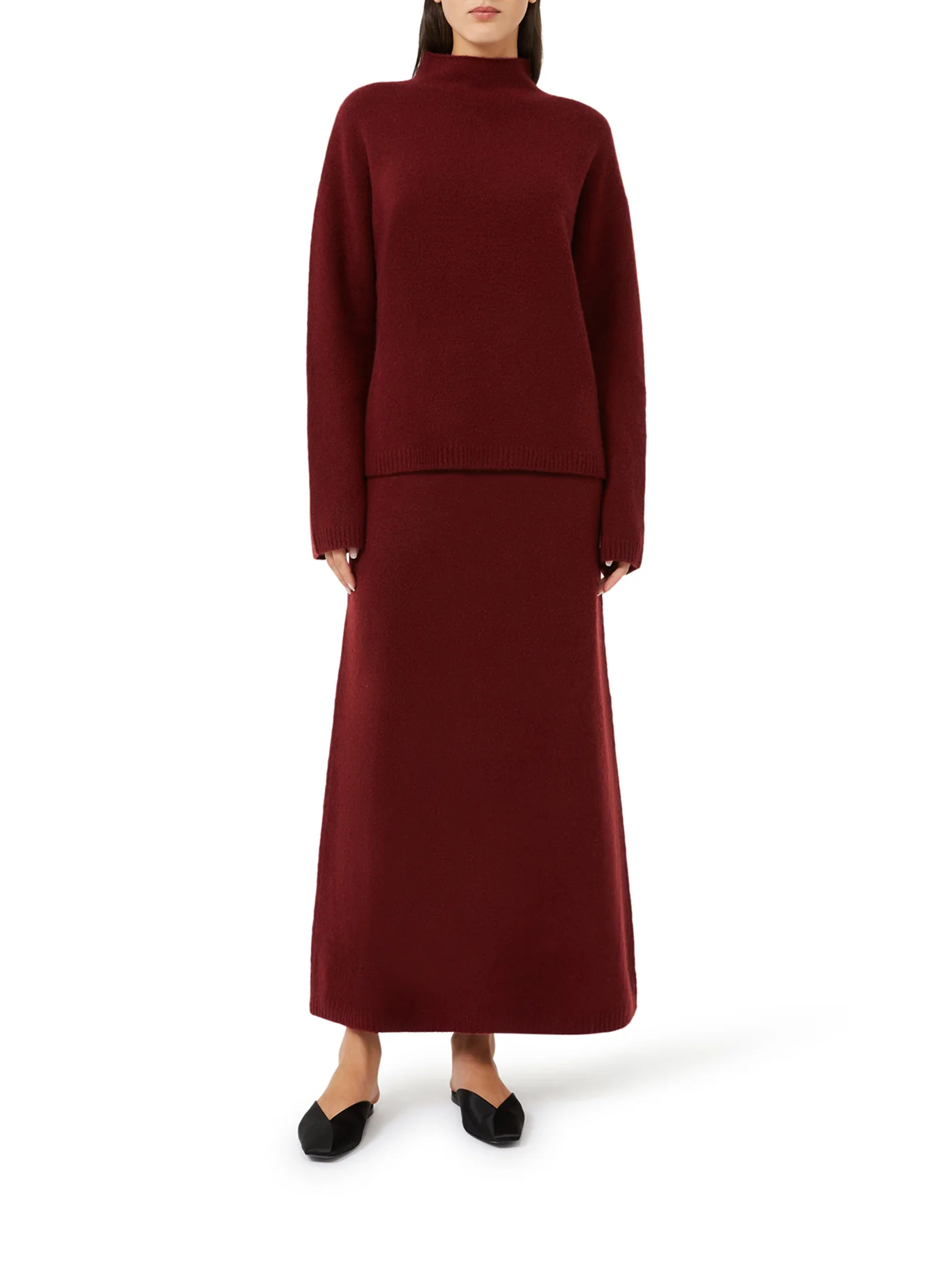BOXY SWEATER IN STRETCH CASHMERE YARN - Image 2