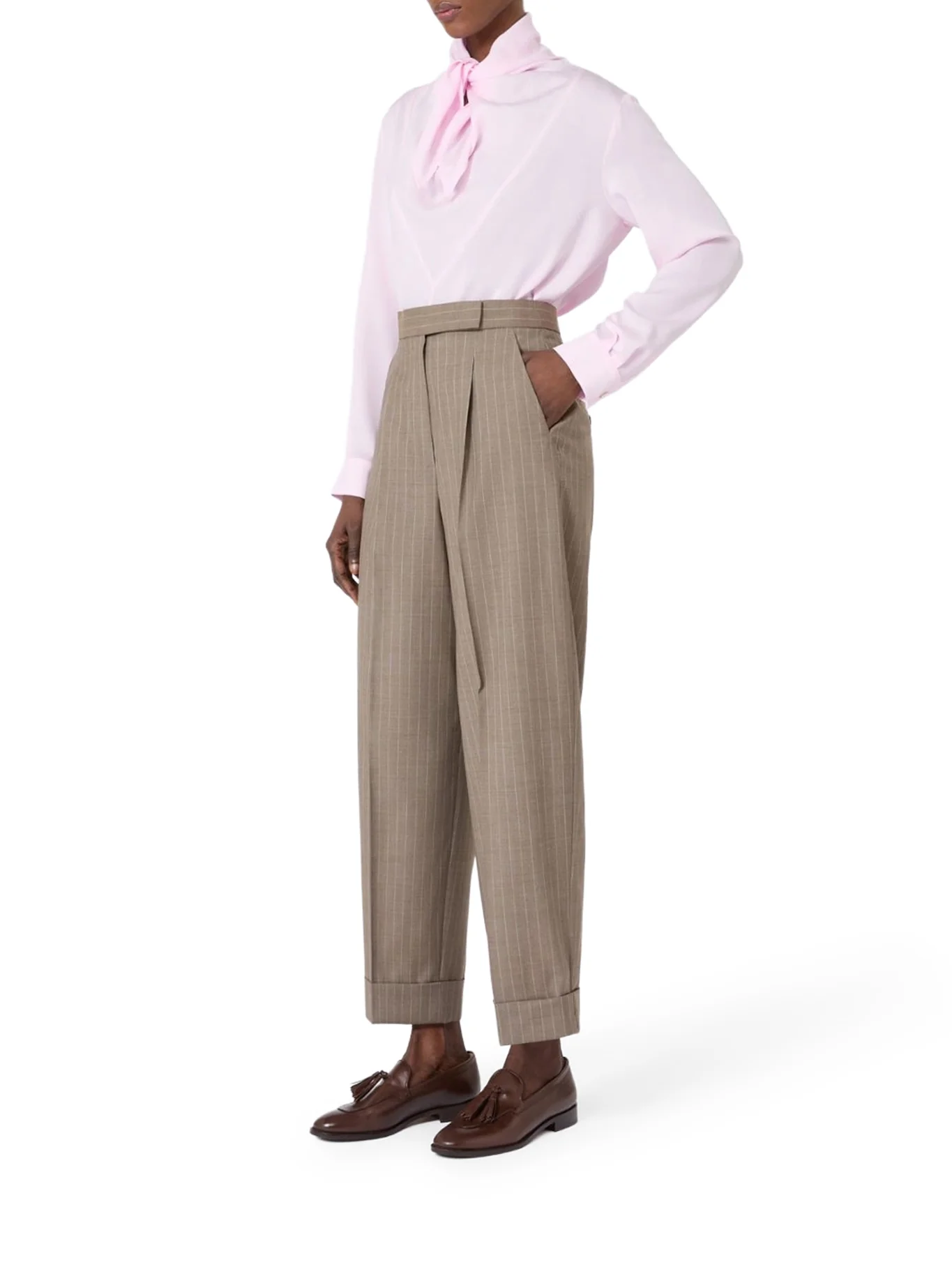 SILK CHARMEUSE BLOUSE - Image 2