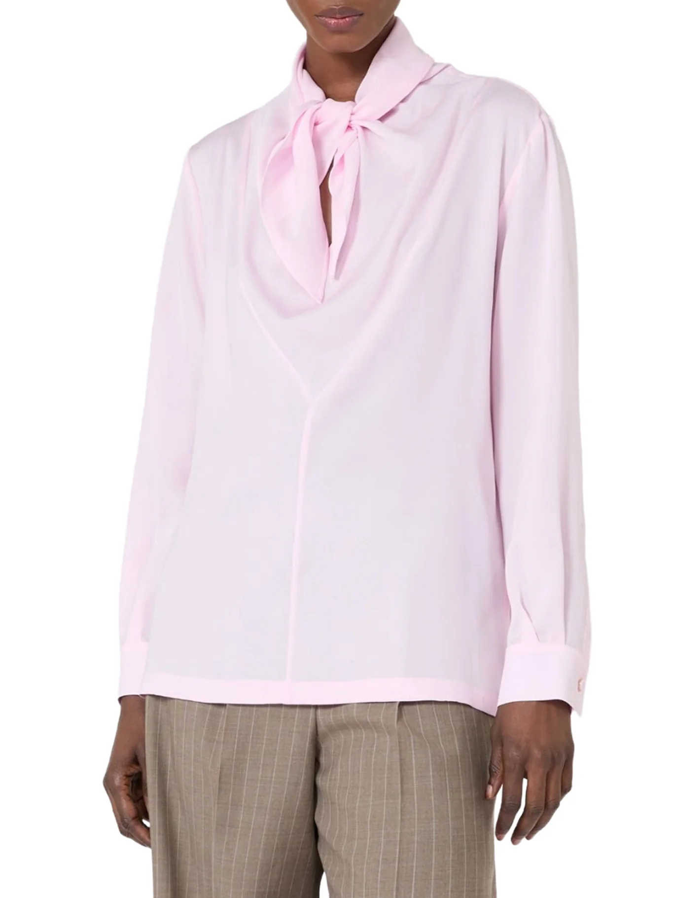 SILK CHARMEUSE BLOUSE - Image 3