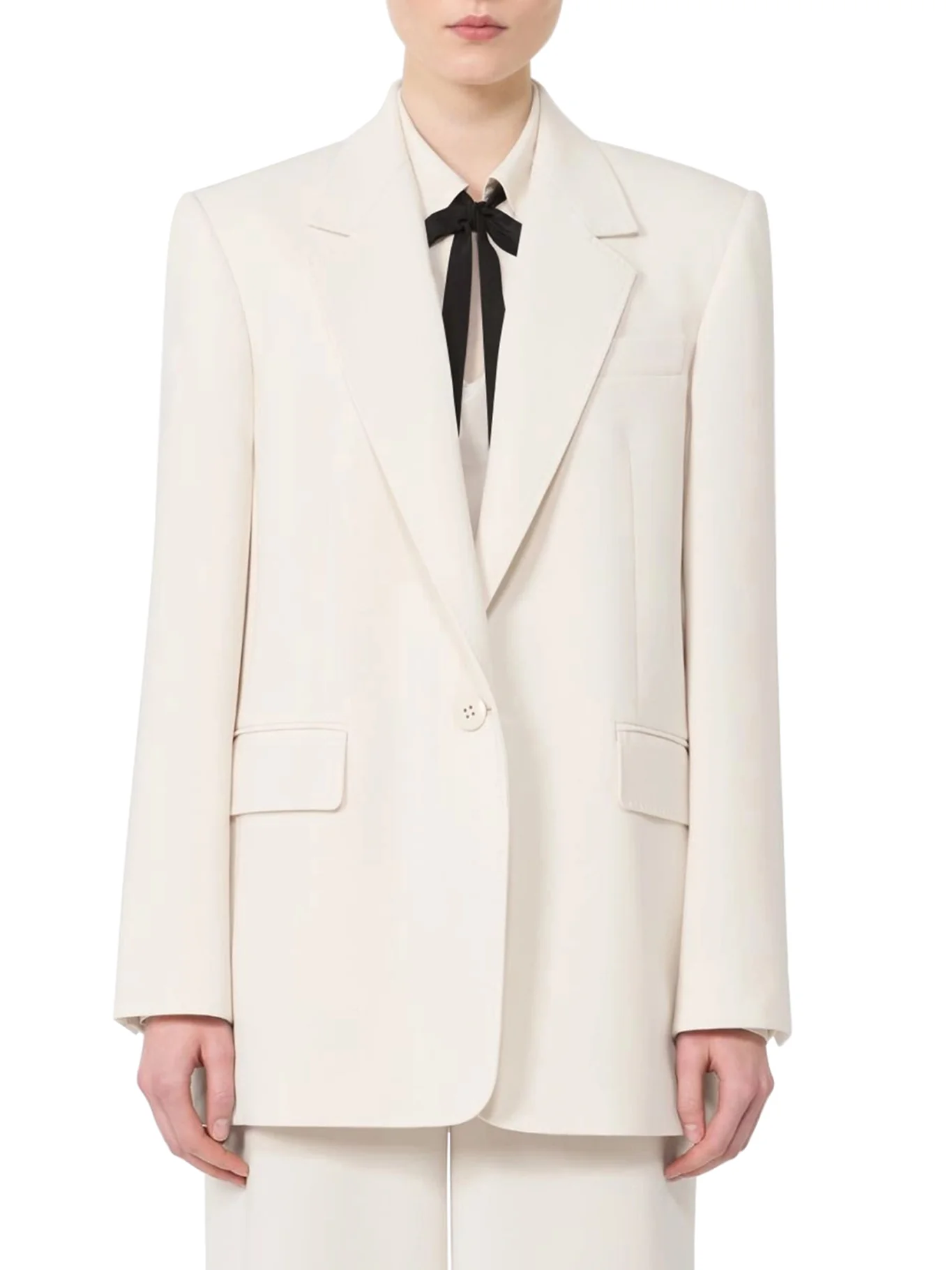 SINGLE-BREASTED CADY BLAZER - Image 2
