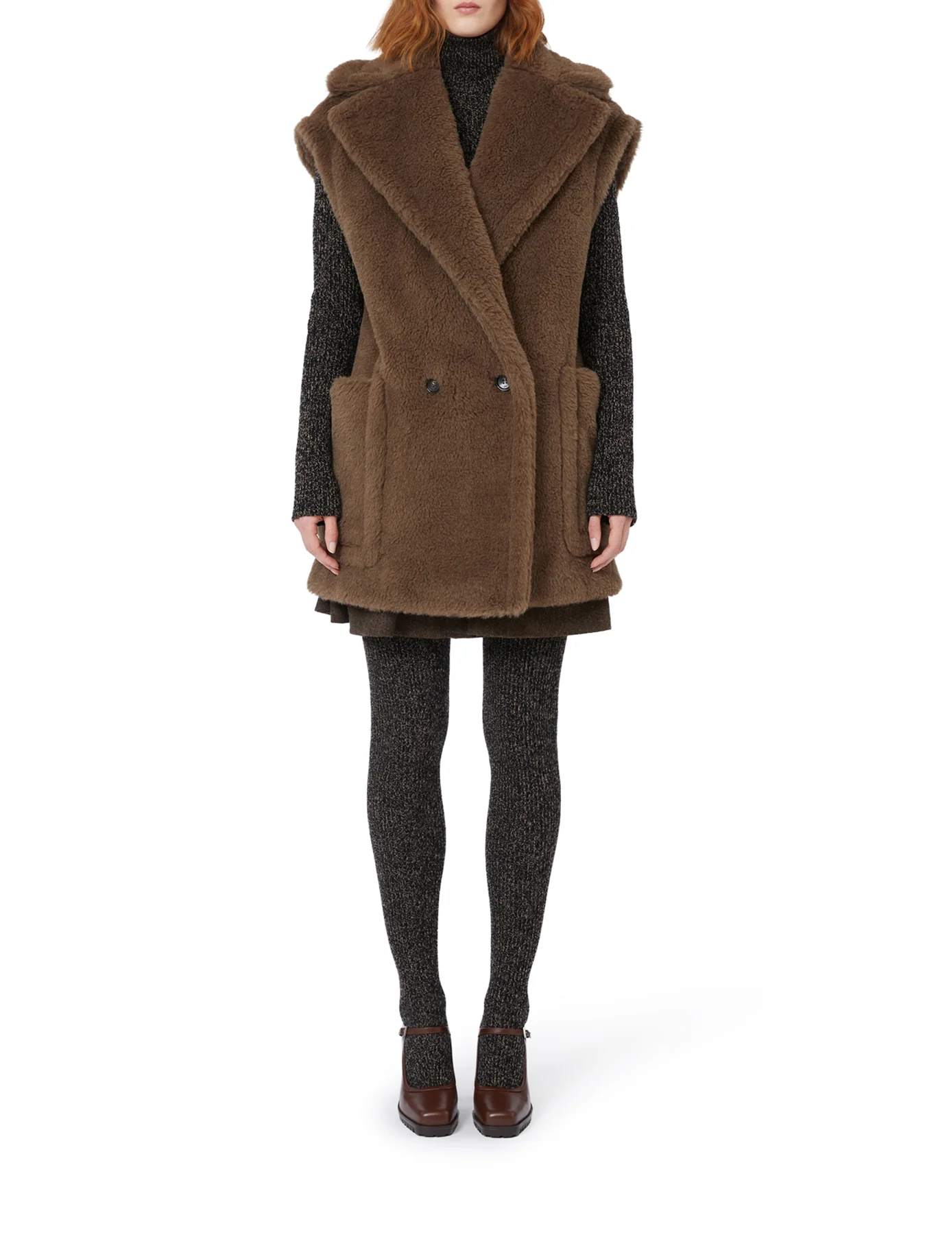 TEDDY VEST IN ALPACA AND WOOL - Image 2