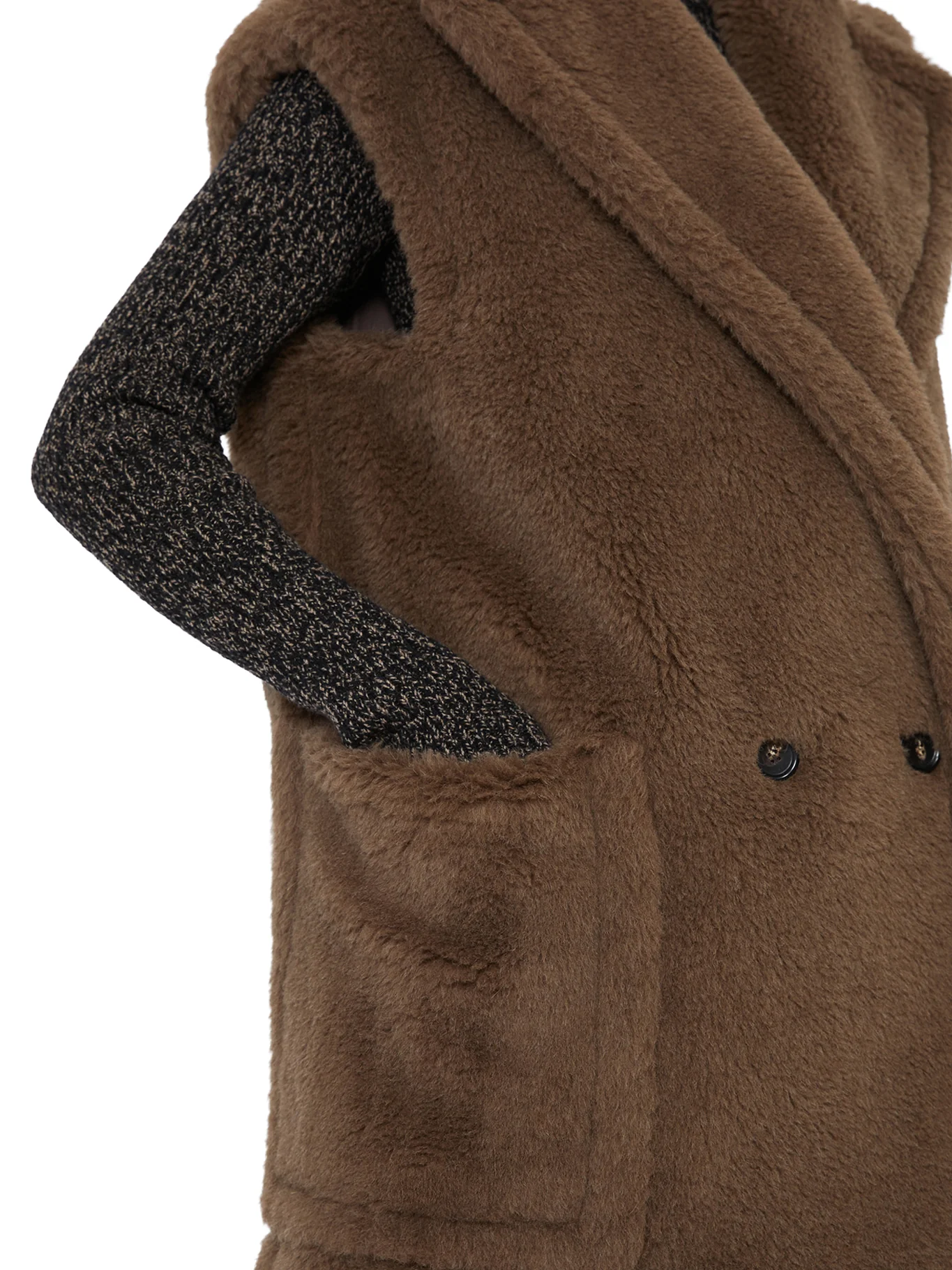 TEDDY VEST IN ALPACA AND WOOL - Image 4
