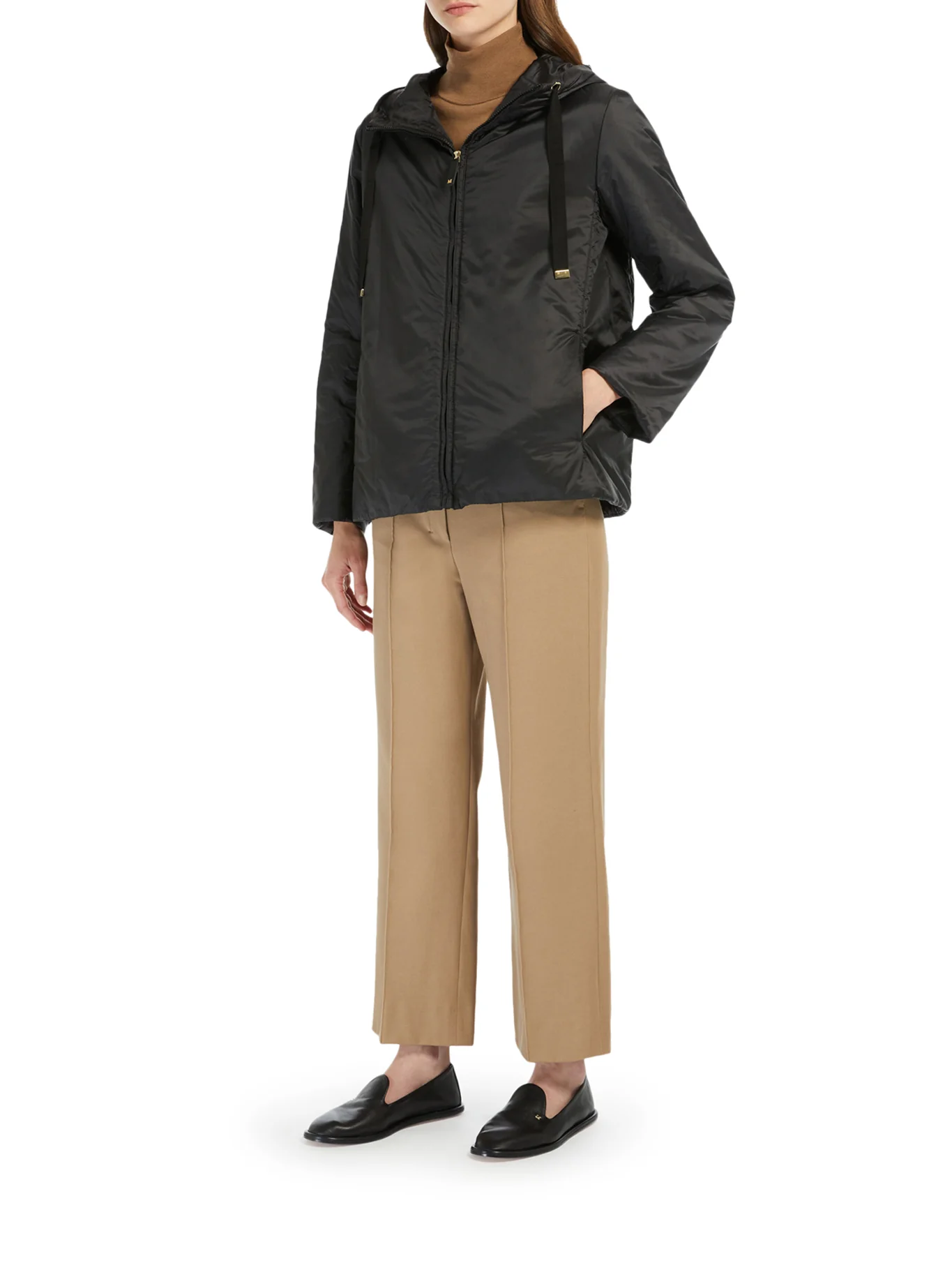 PADDED JACKET WITH DROP-PROOF CANVAS HOOD - Image 2