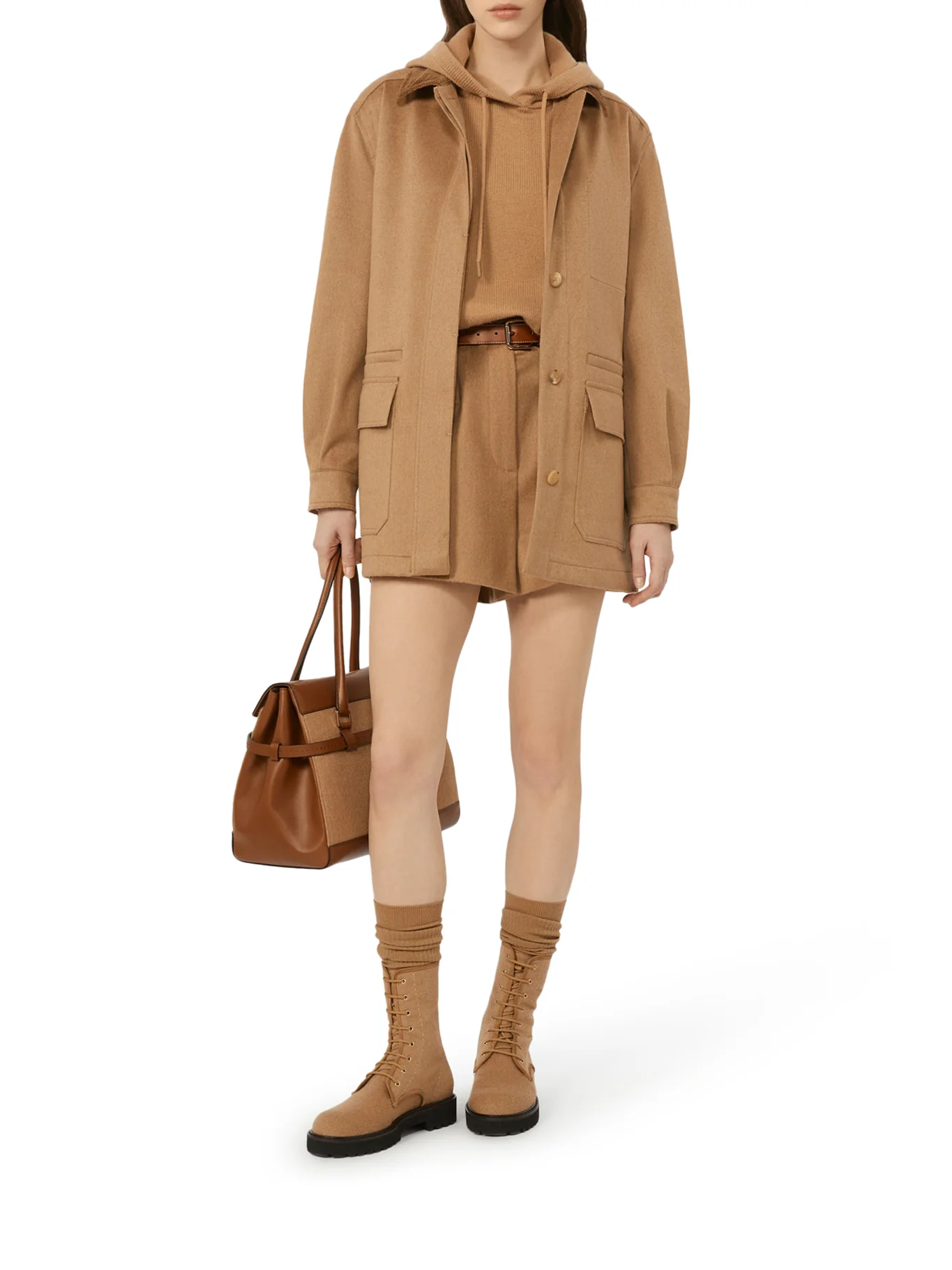 WOOL AND CASHMERE HOODIE - Image 2
