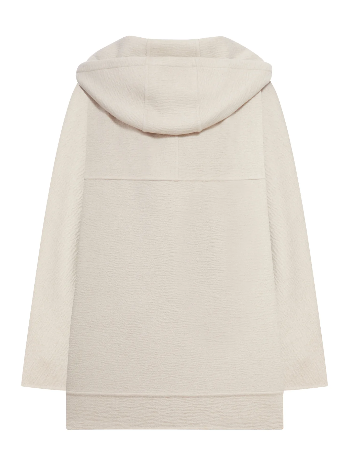 DOUBLE PURE CASHMERE SWEATSHIRT COAT - Image 2