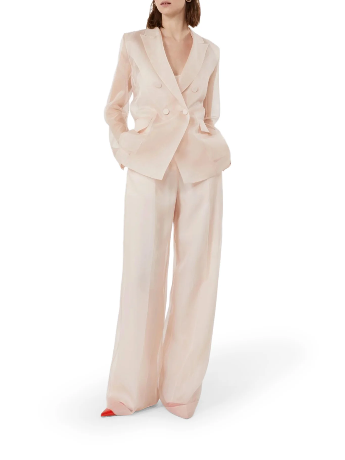 OLIVI TROUSERS IN SILK ORGANZA - Image 2
