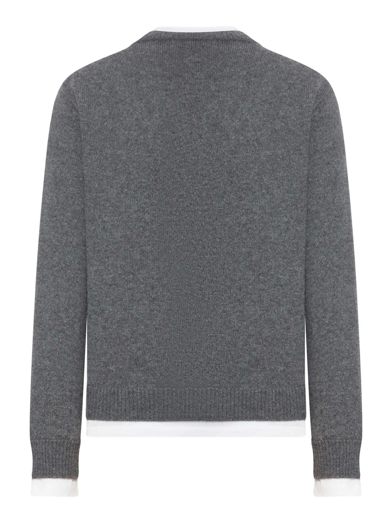 CASHMERE SWEATER WITH CONTRASTING INSERTS - Image 2