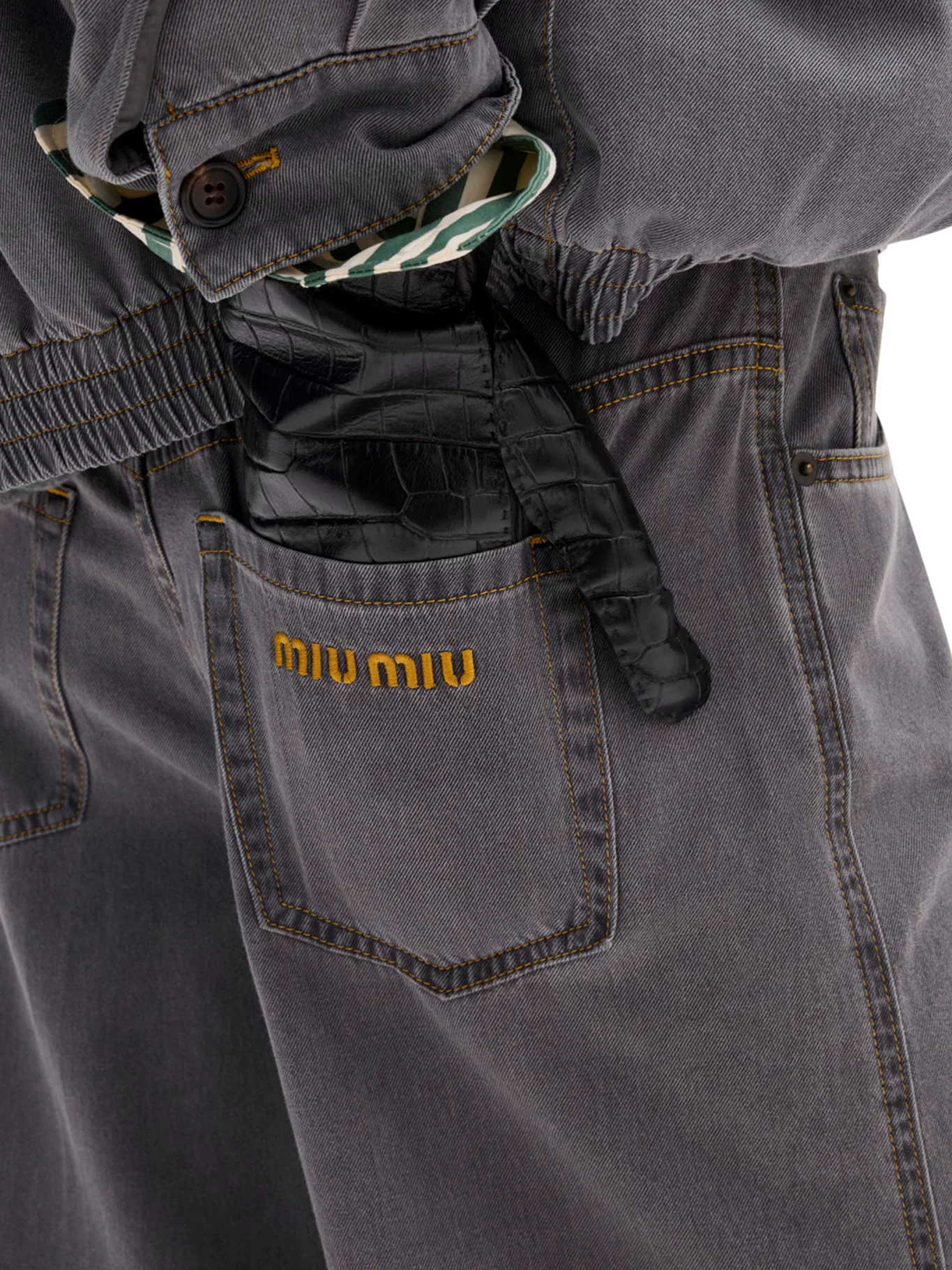 CHAMBRAY DENIM TROUSERS - Image 5