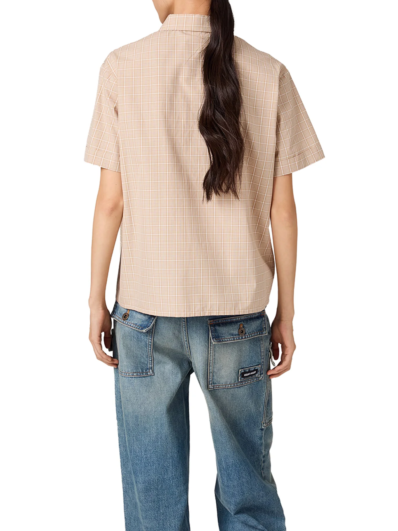 CHECKED COTTON POPLIN SHIRT - Image 3