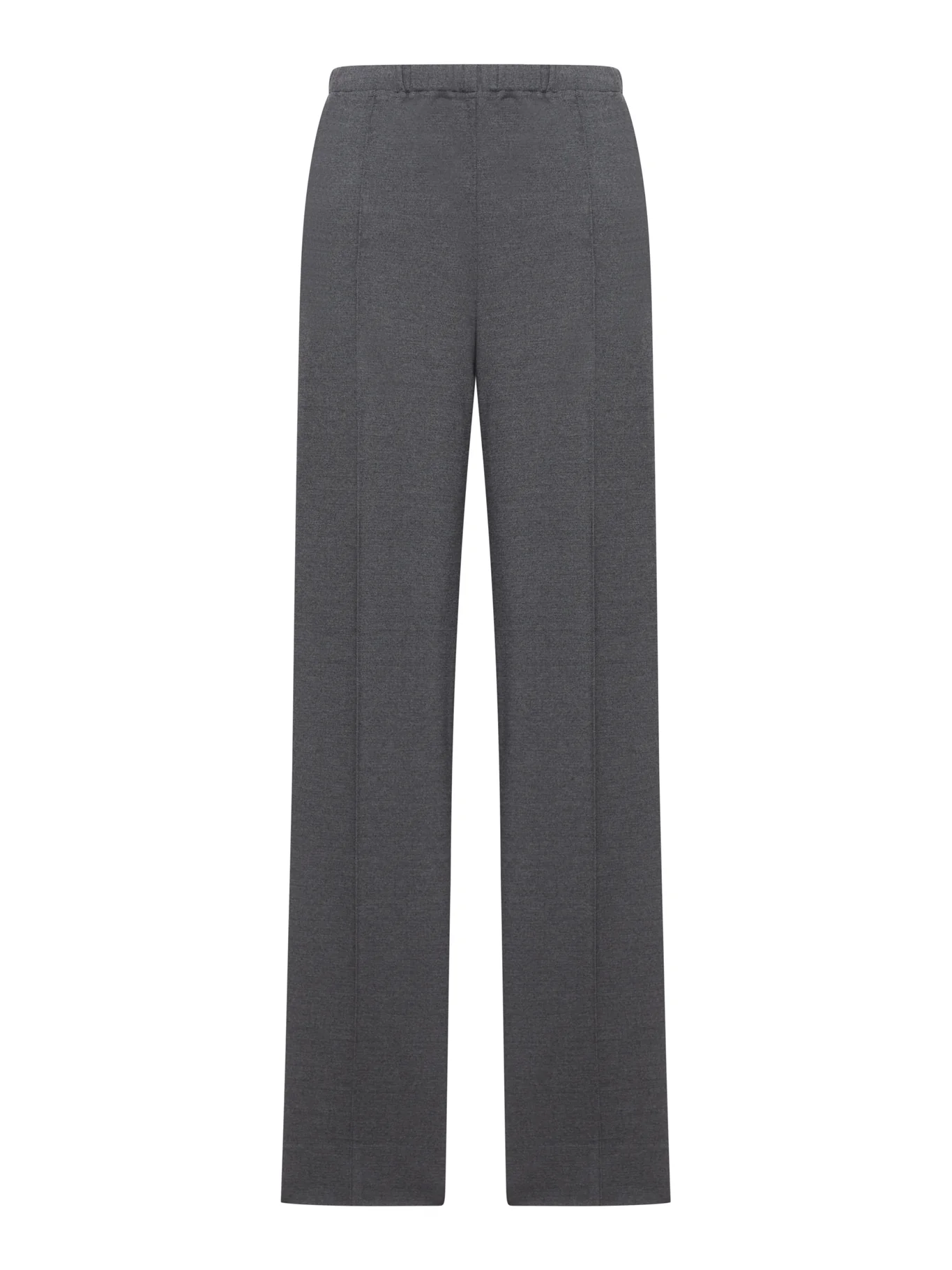 KNIT TROUSERS WITH FABRIC STITCH