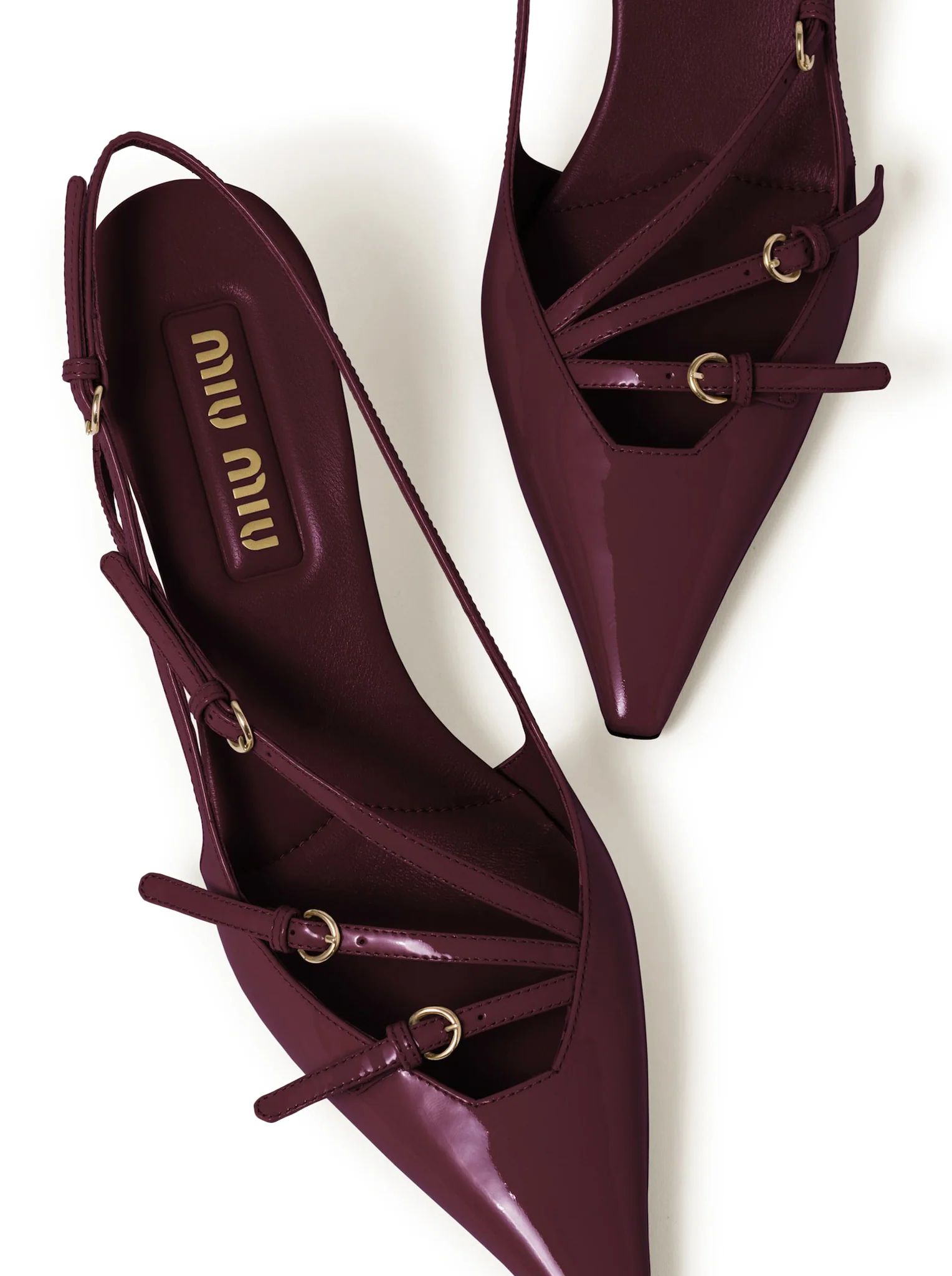 PATENT LEATHER SLINGBACK WITH BUCKLES - Image 4