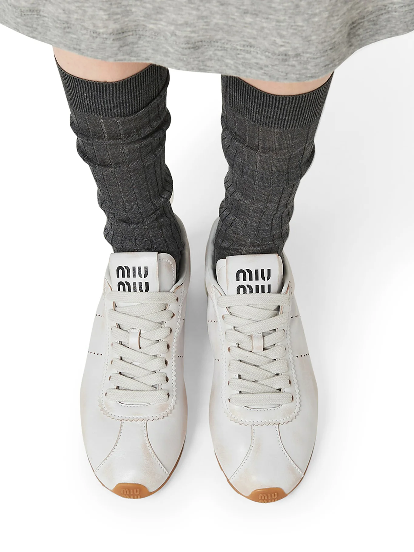Plume sneakers in bleached nappa - Image 2