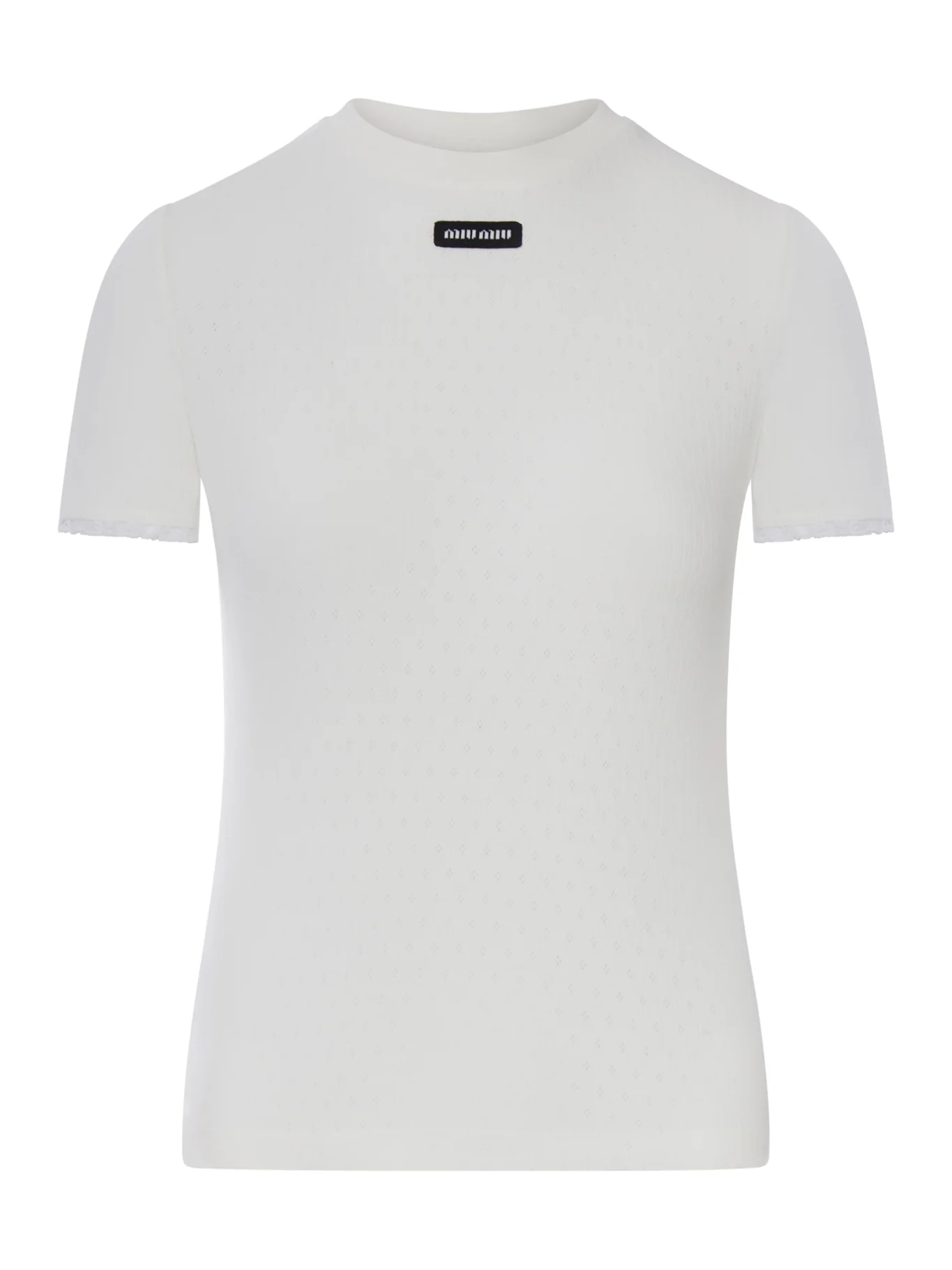 POINTELLE COTTON T-SHIRT