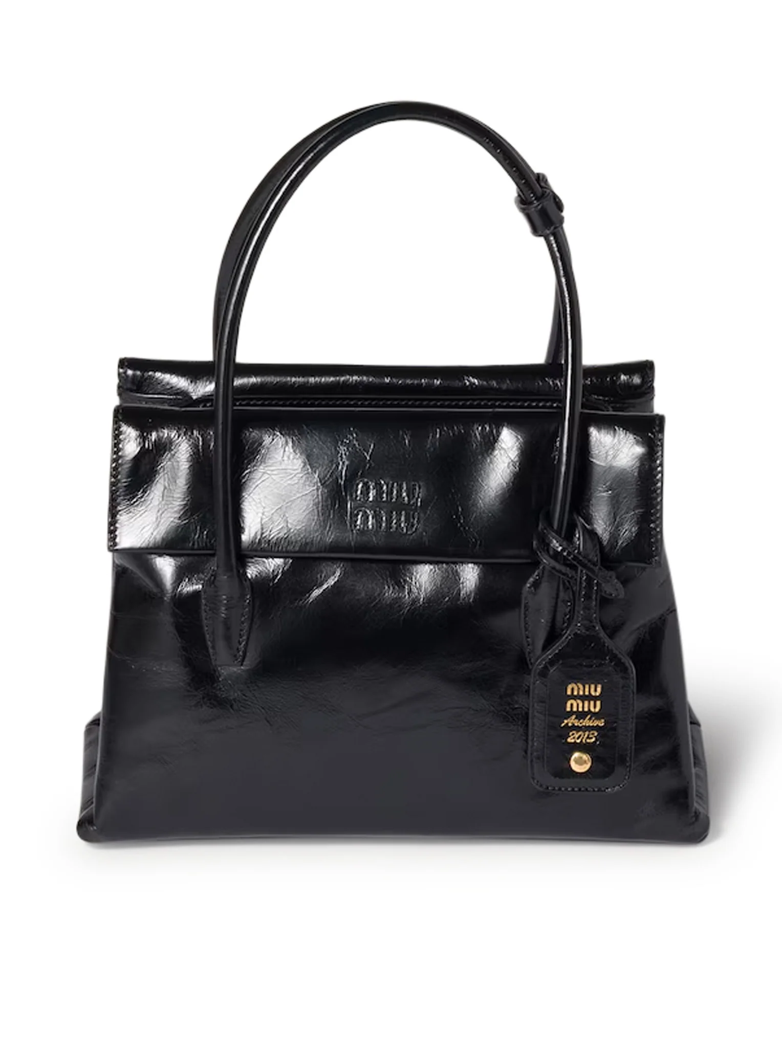 SOLITAIRE BAG IN SHINY LEATHER