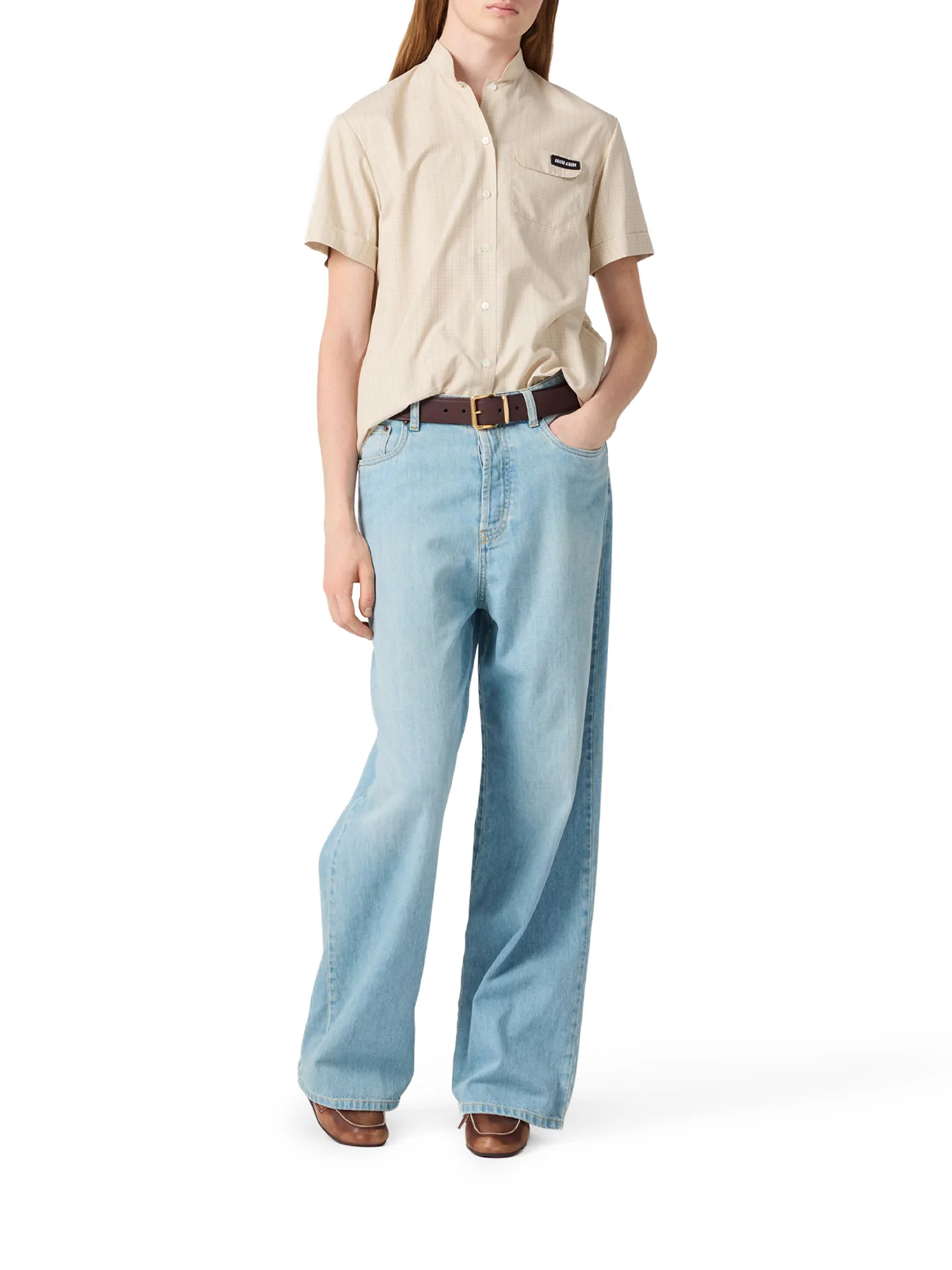 STRAIGHT LEG JEANS IN COTTON DENIM - Image 2