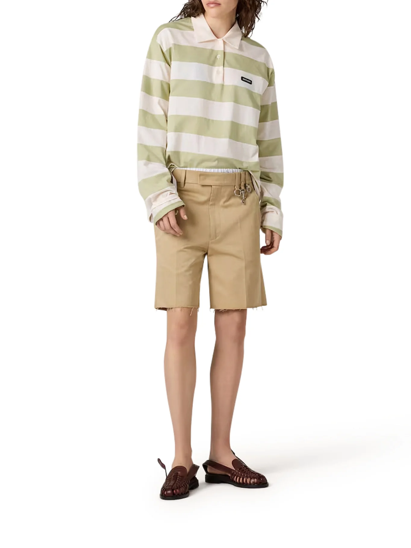 STRIPED JERSEY POLO - Image 2