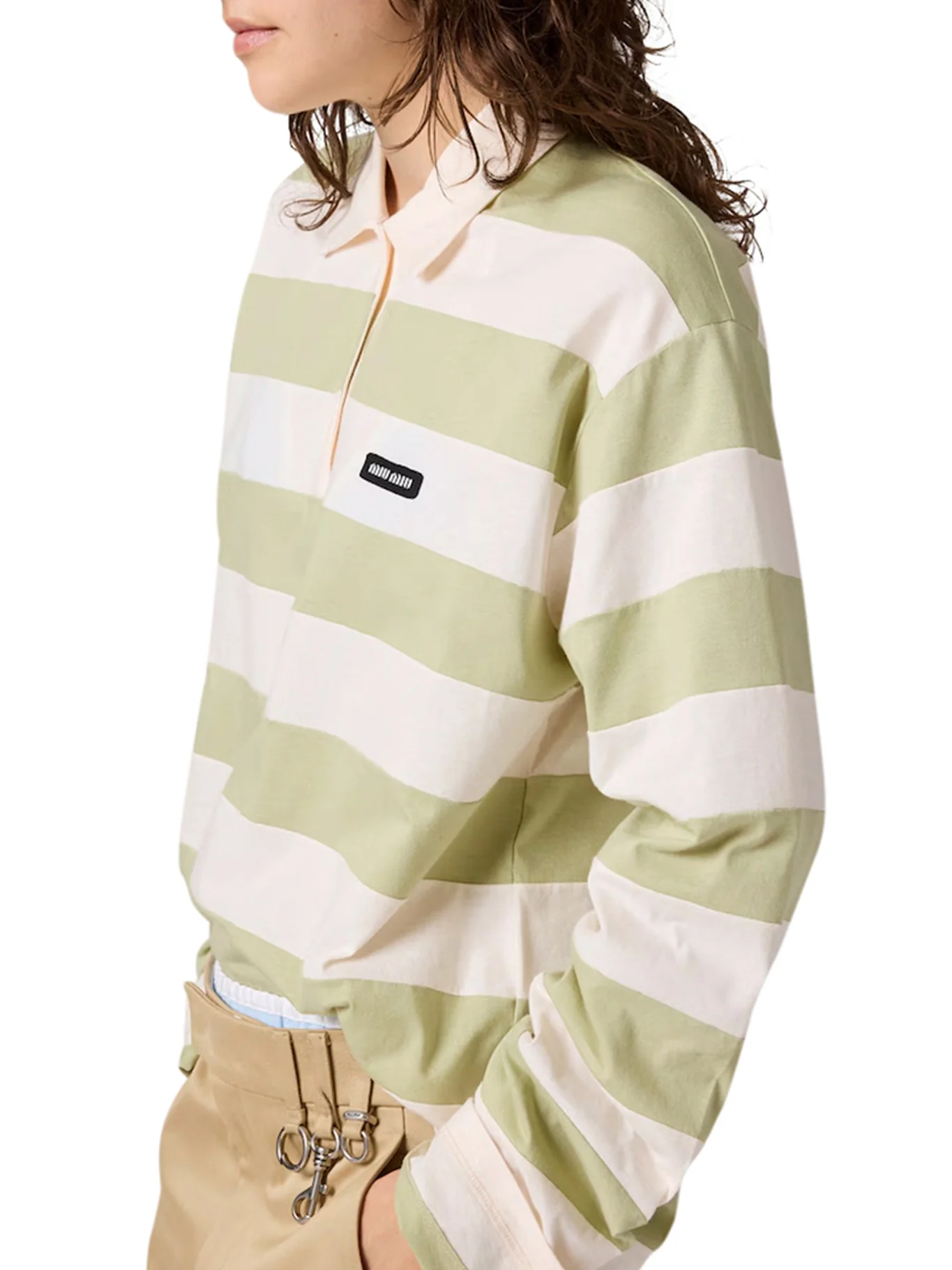 STRIPED JERSEY POLO - Image 4