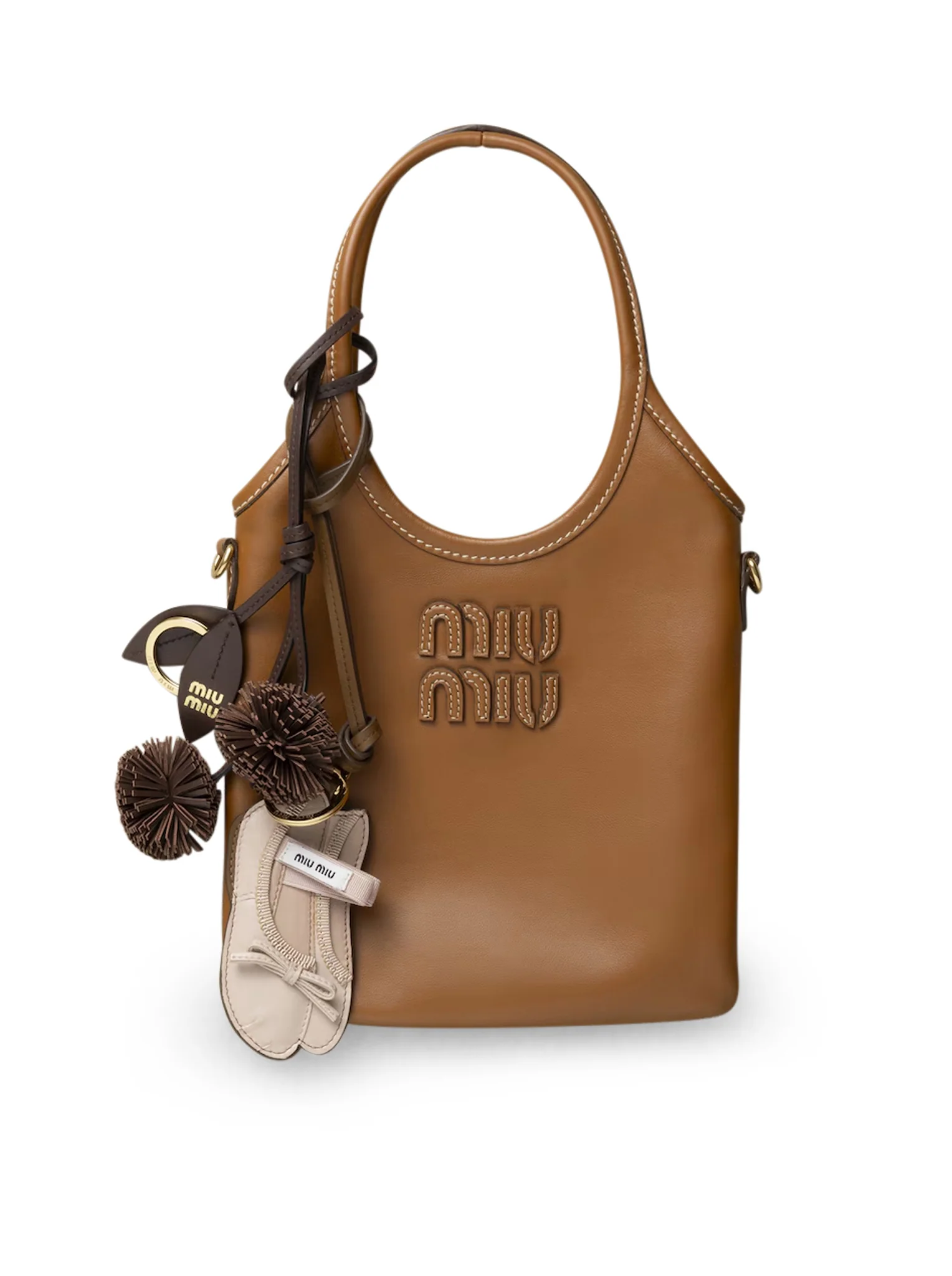 TRICK MIU BALLET LEATHER KEY RING - Image 2