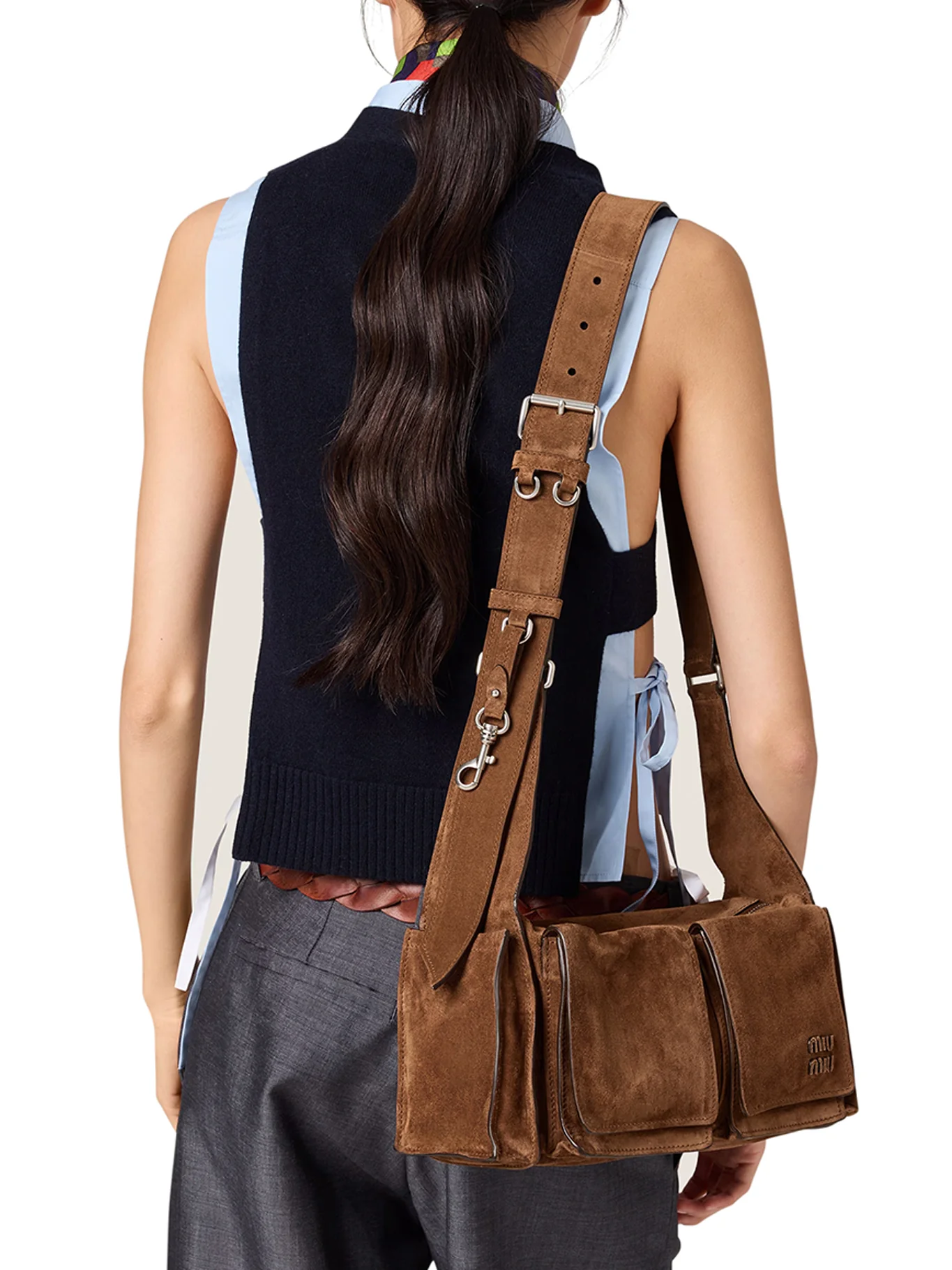 UTILITAIRE SHOULDER BAG IN SUEDE LEATHER - Image 3
