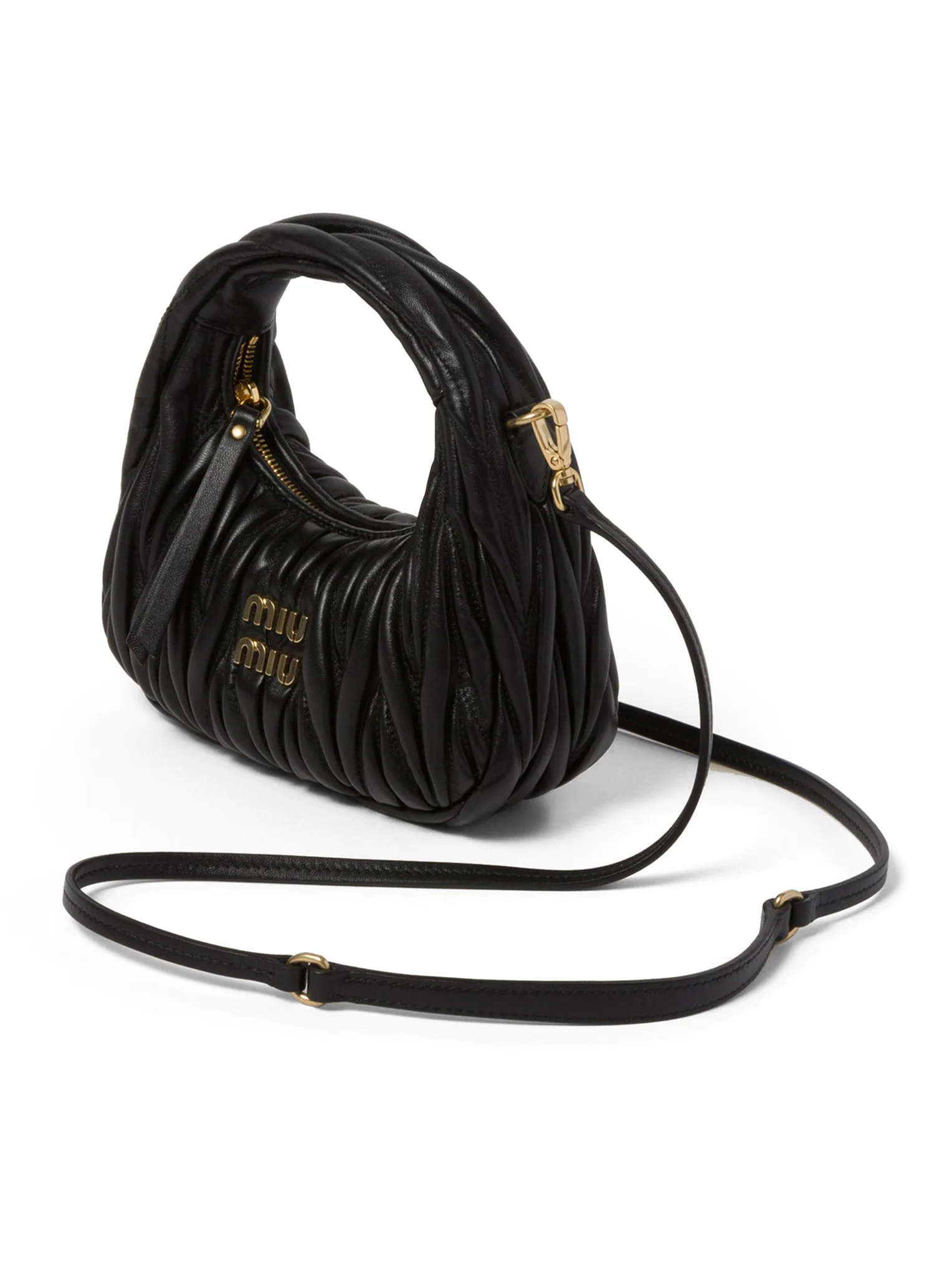 MINI HOBO WANDER BAG IN NAPPA MATELASSĂ - Image 5