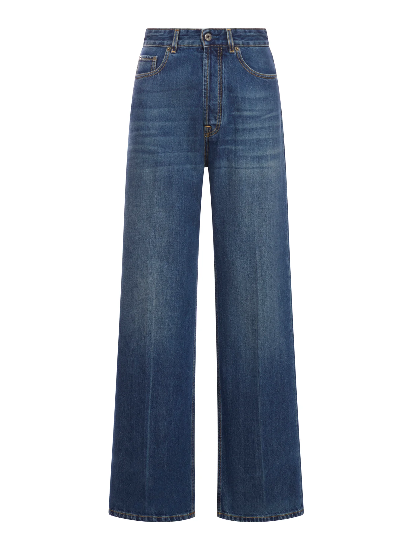 WIDE LEG JEANS WITH A WASHED WASH
