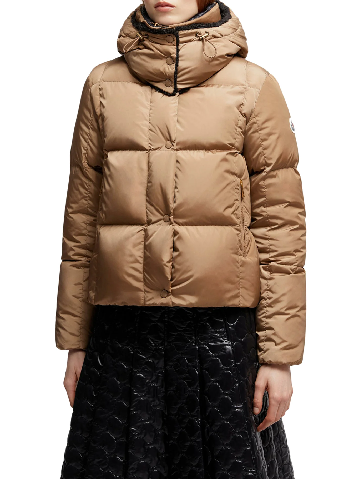 CASTELNOU SHORT DOWN JACKET WITH HOOD AND CHECKED QUILTING - Image 3