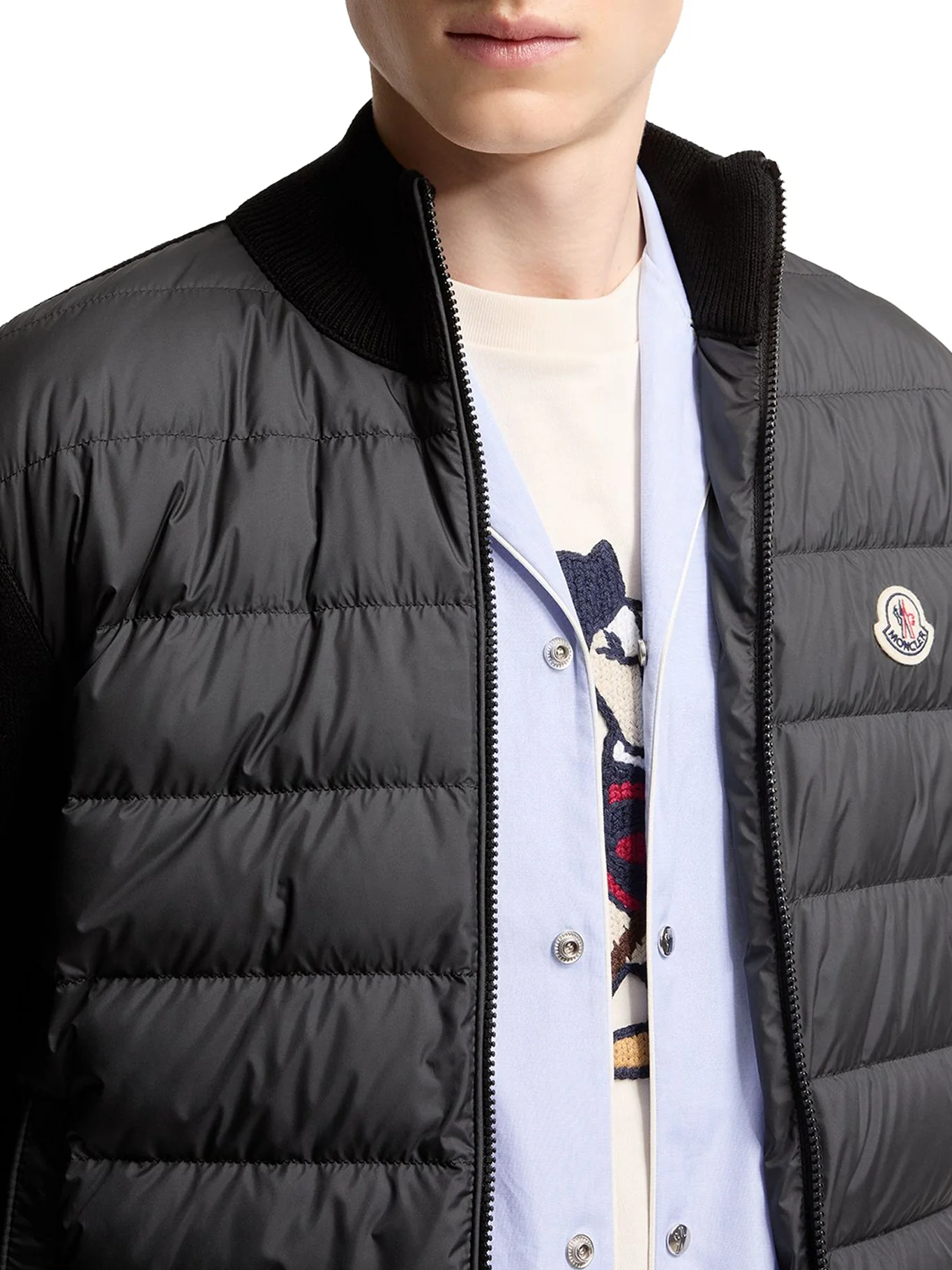 COTTON PADDED CARDIGAN WITH ZIP - Image 6