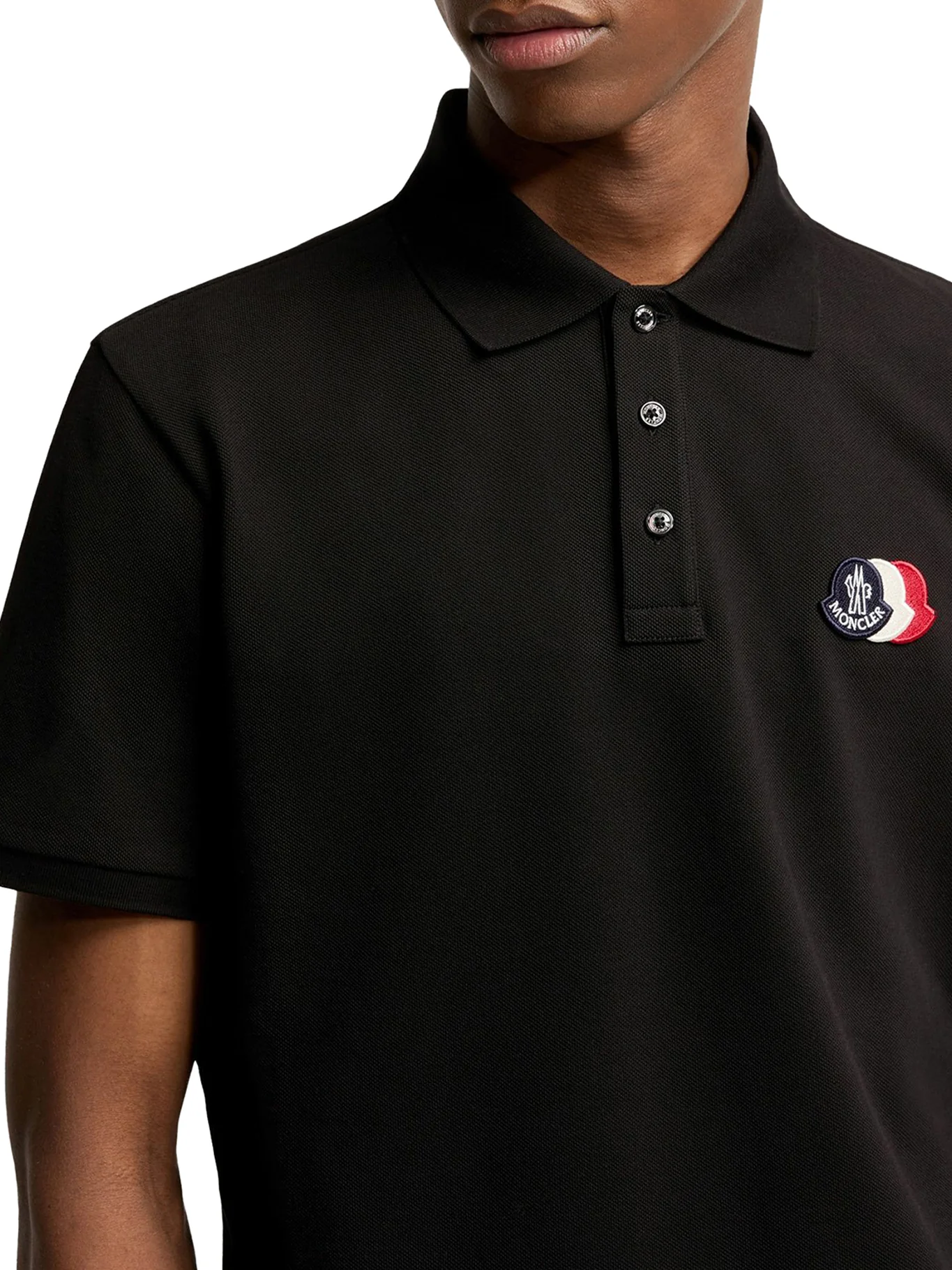COTTON PIQUET POLO SHIRT WITH LOGO PATCH - Image 5