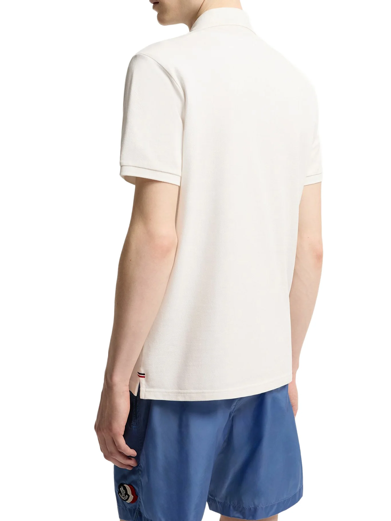 COTTON PIQUET POLO SHIRT WITH LOGO PATCH - Image 4