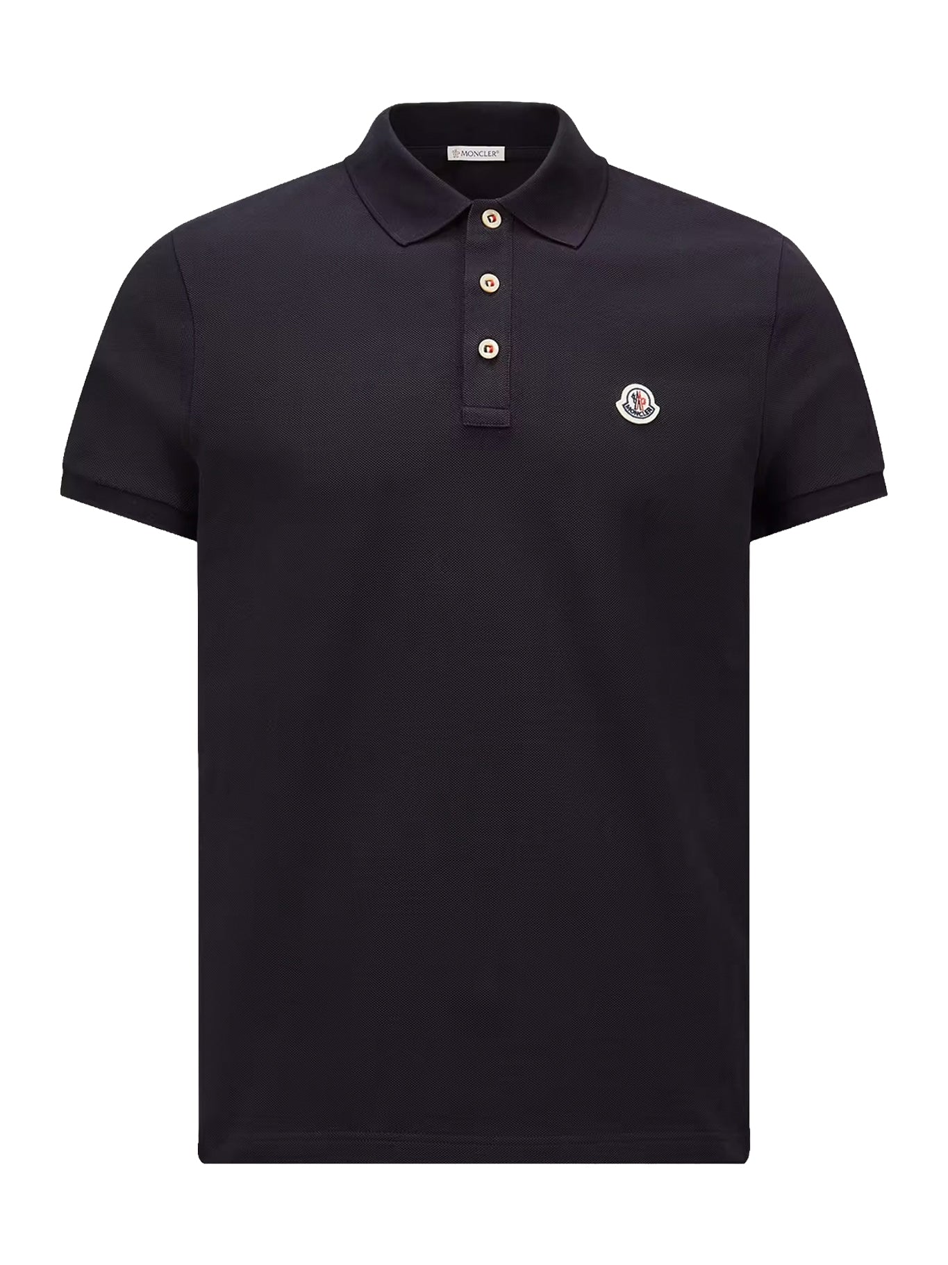 COTTON POLO SHIRT WITH LOGO PATCH