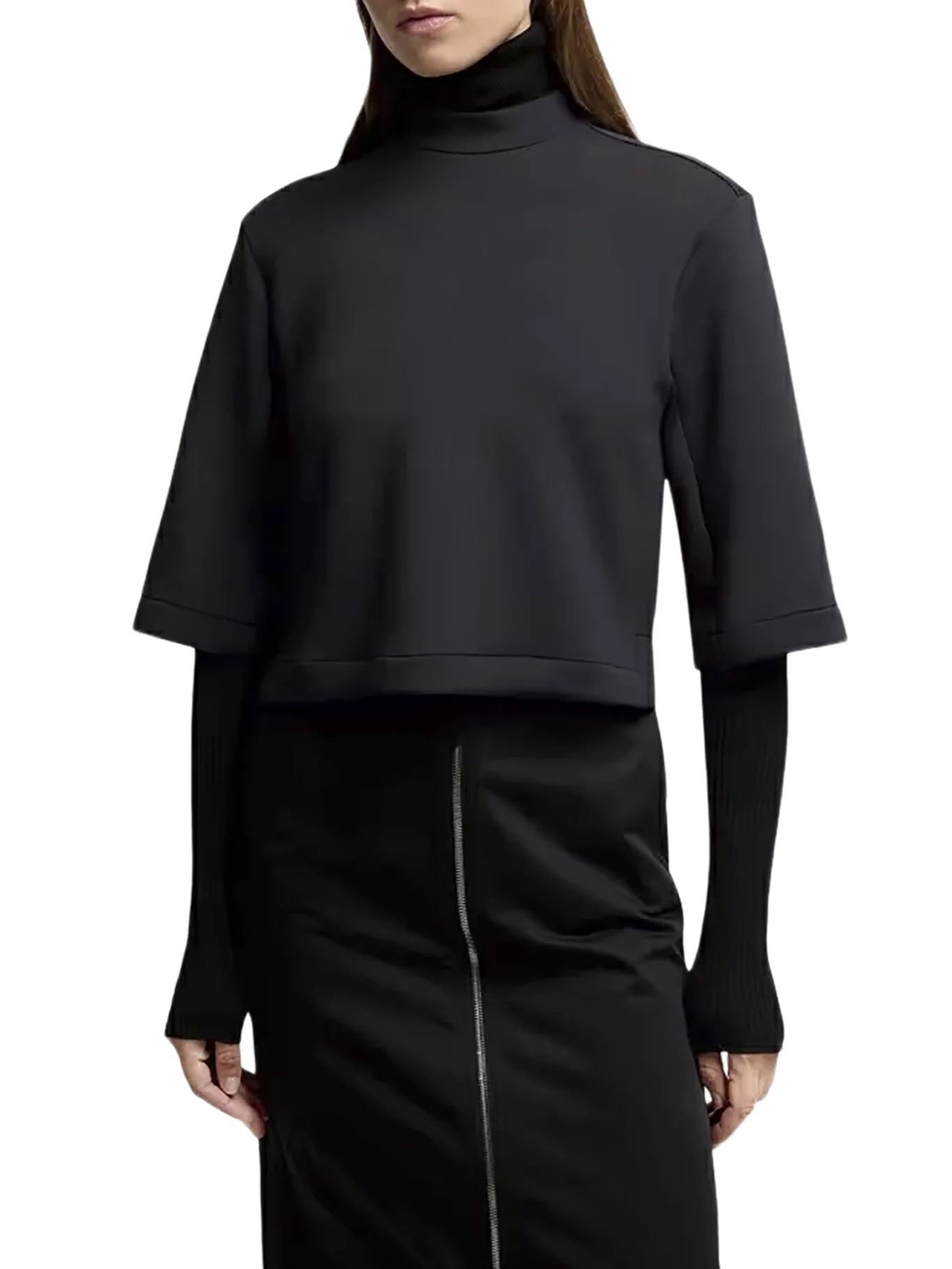 MONCLER X EE72 BY EDWARD ENNINFUL NEOPRENE T-SHIRT - Image 2