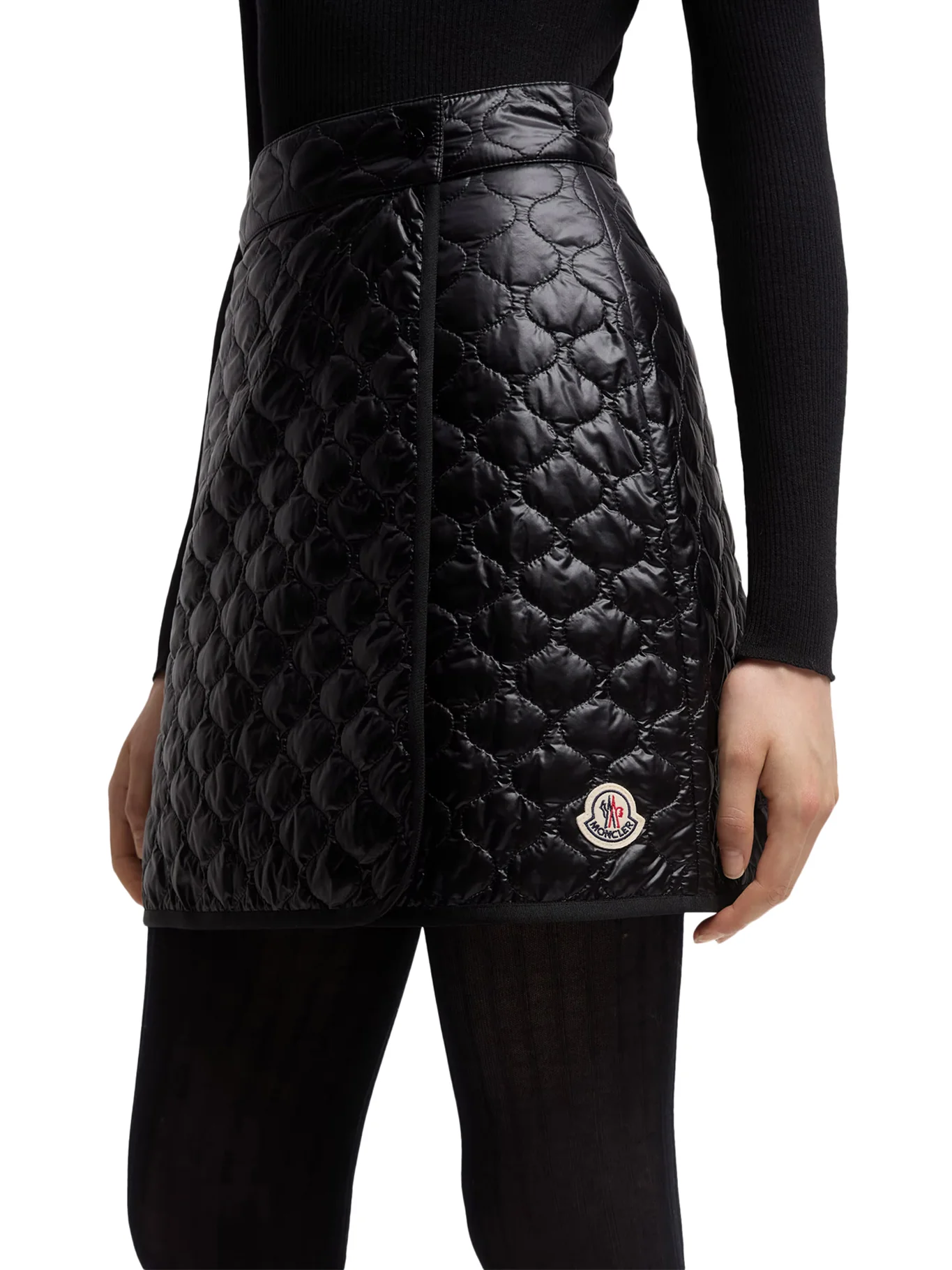 PADDED MINI SKIRT WITH CHECKED QUILTING - Image 5