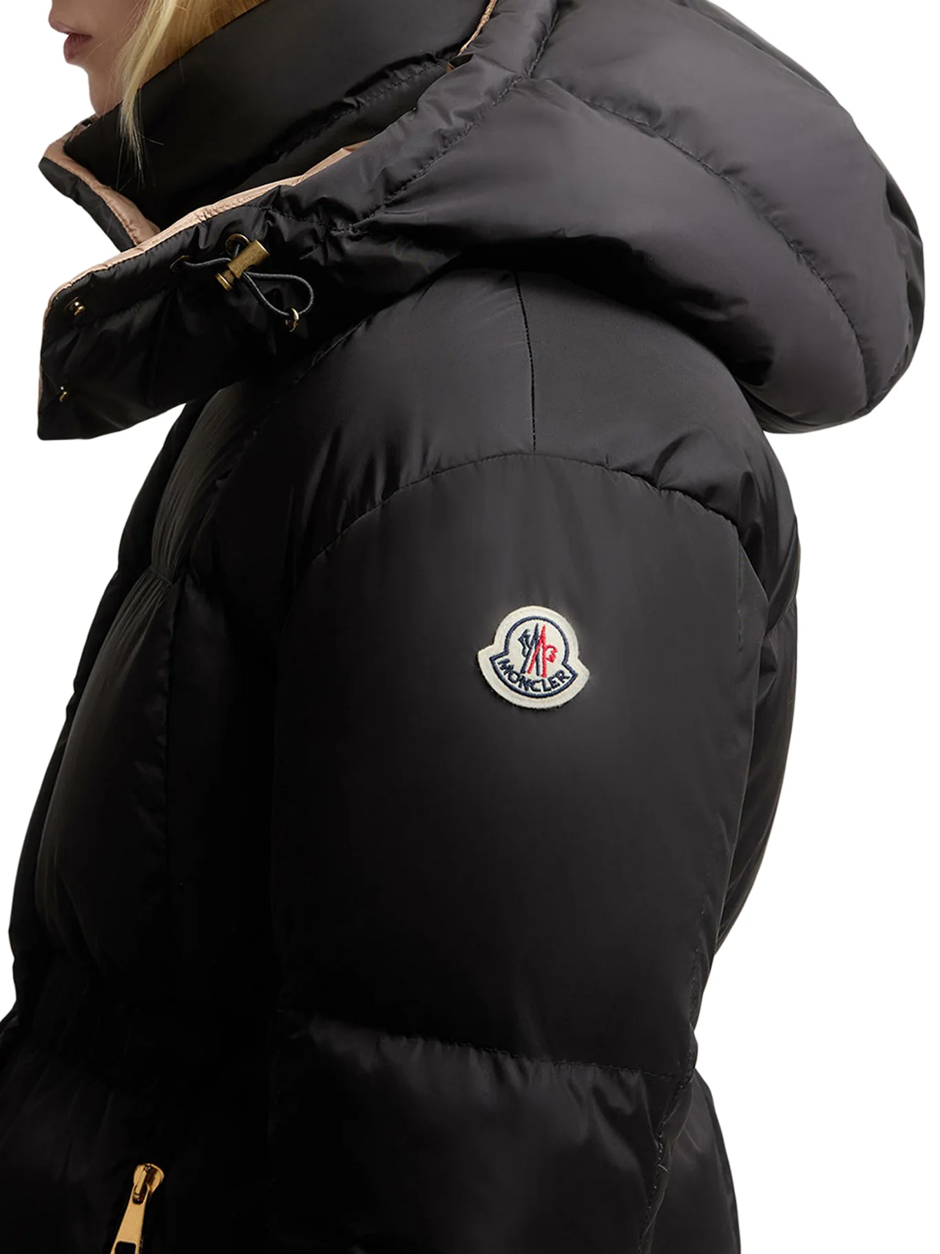 SHORT DOWN JACKET WITH HOOD AND CHECKED QUILTING AGNEUX - Image 6
