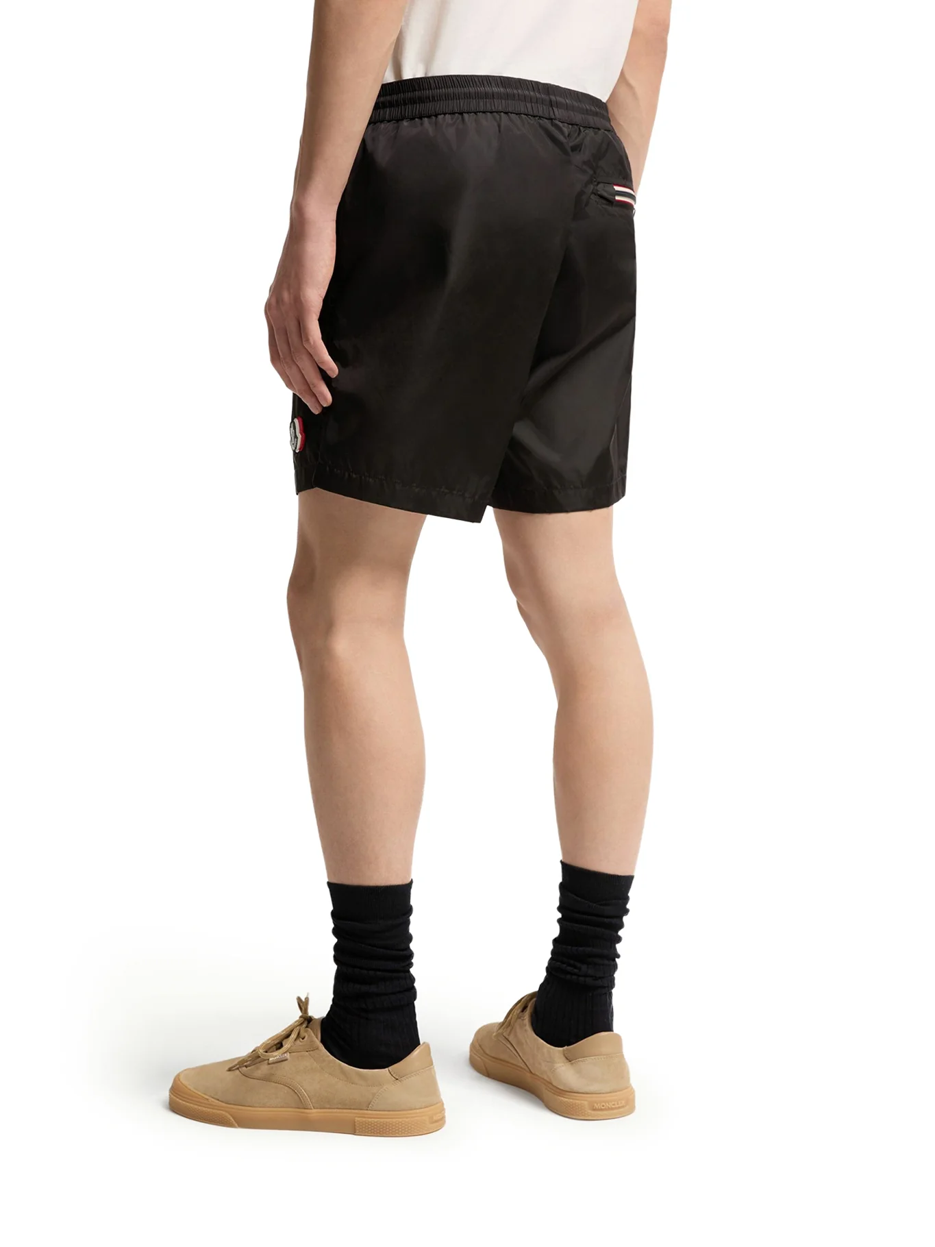 SWIM SHORTS WITH LOGO PATCH - Image 4