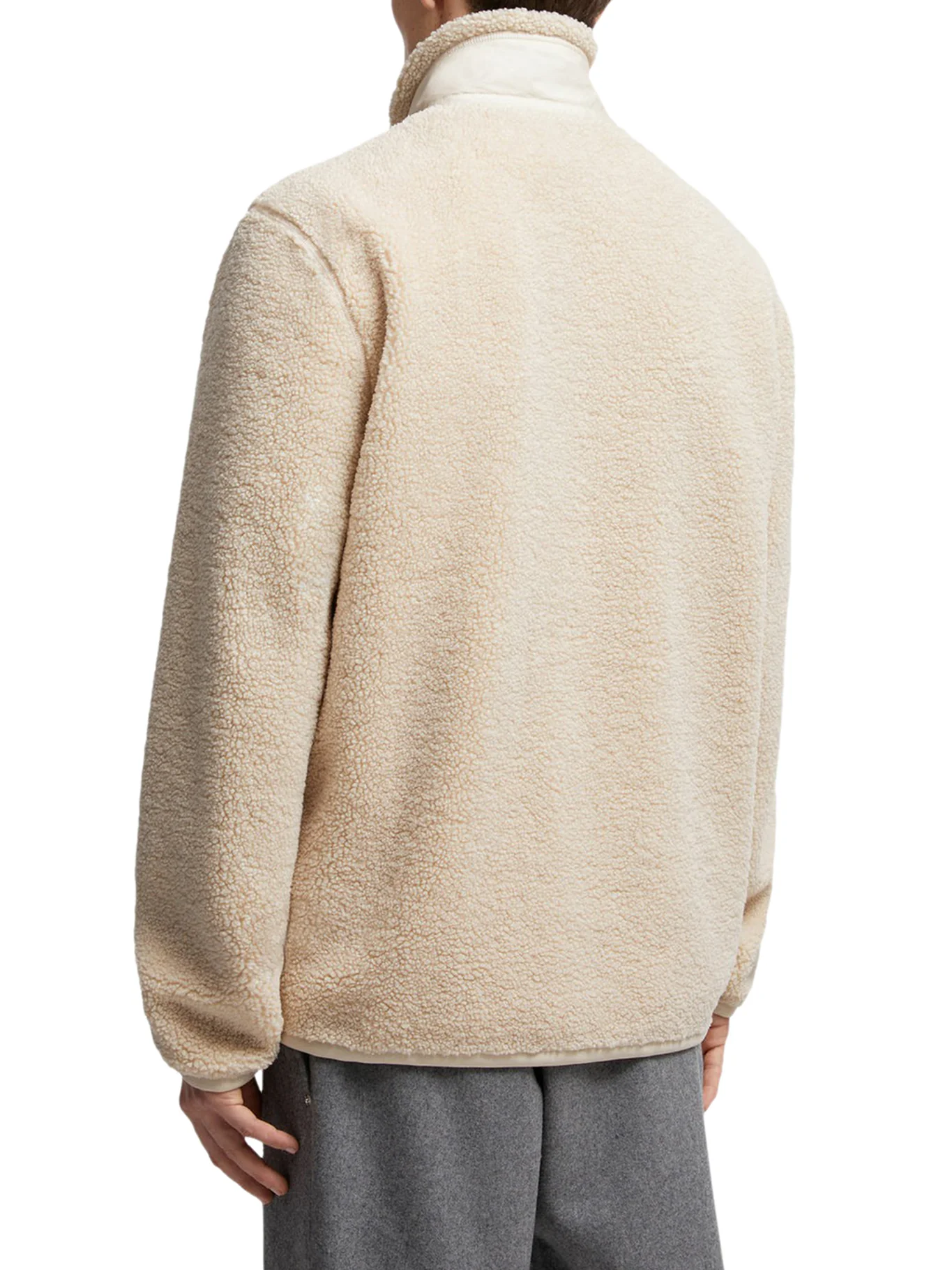 TEDDY-EFFECT FLEECE SWEATSHIRT WITH ZIP AND POCKET - Image 4