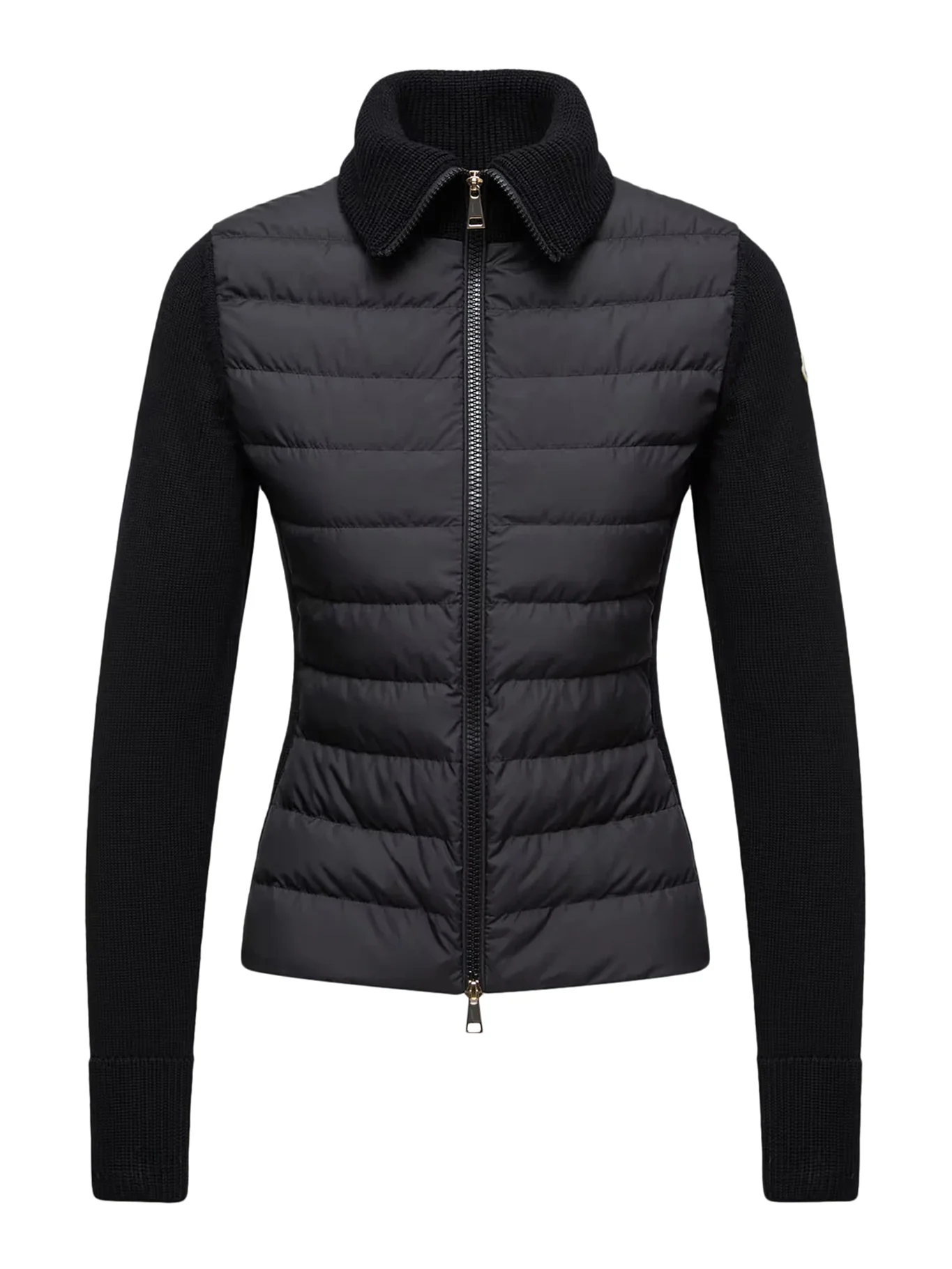 WOOL PADDED CARDIGAN WITH ZIP