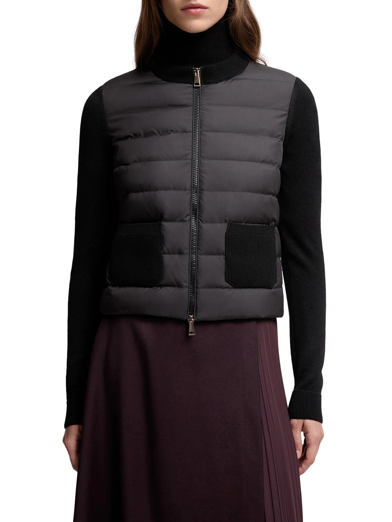WOOL PADDED CARDIGAN WITH ZIP - Image 3