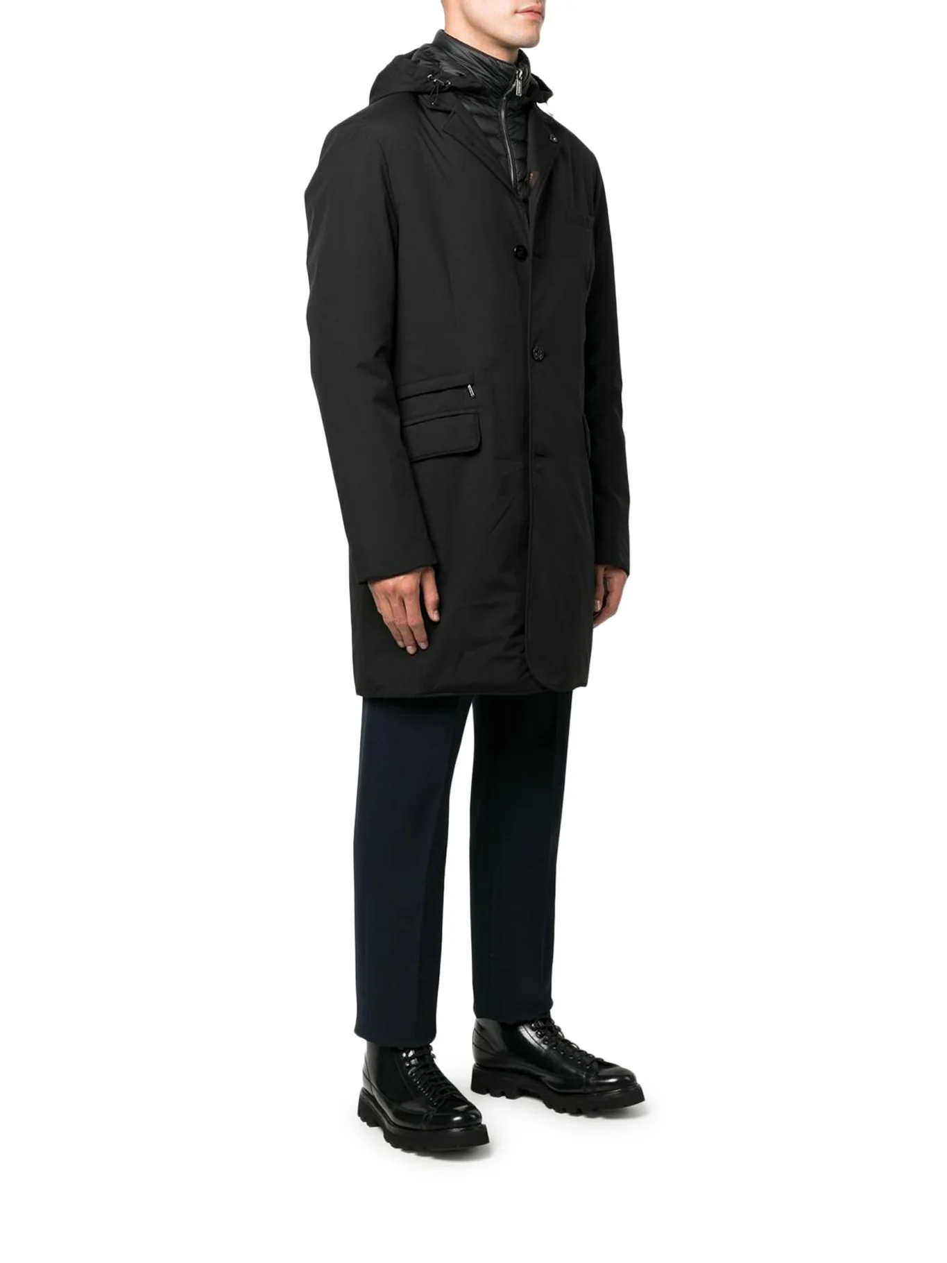 REDON-SKT COAT WITH HOOD AND BUTTONS - Image 3
