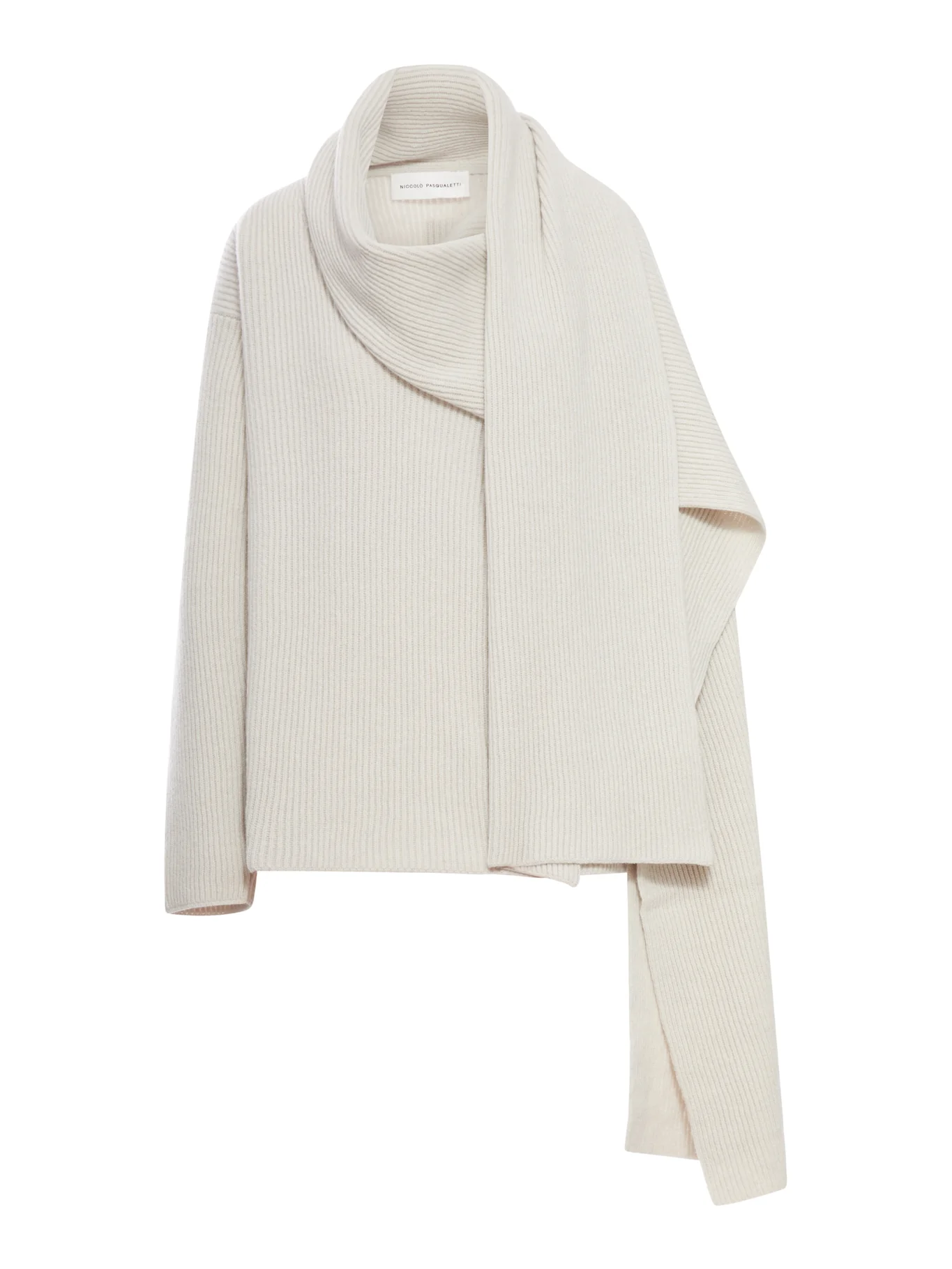 MUCCHIO SWEATER WITH SCARF NECK