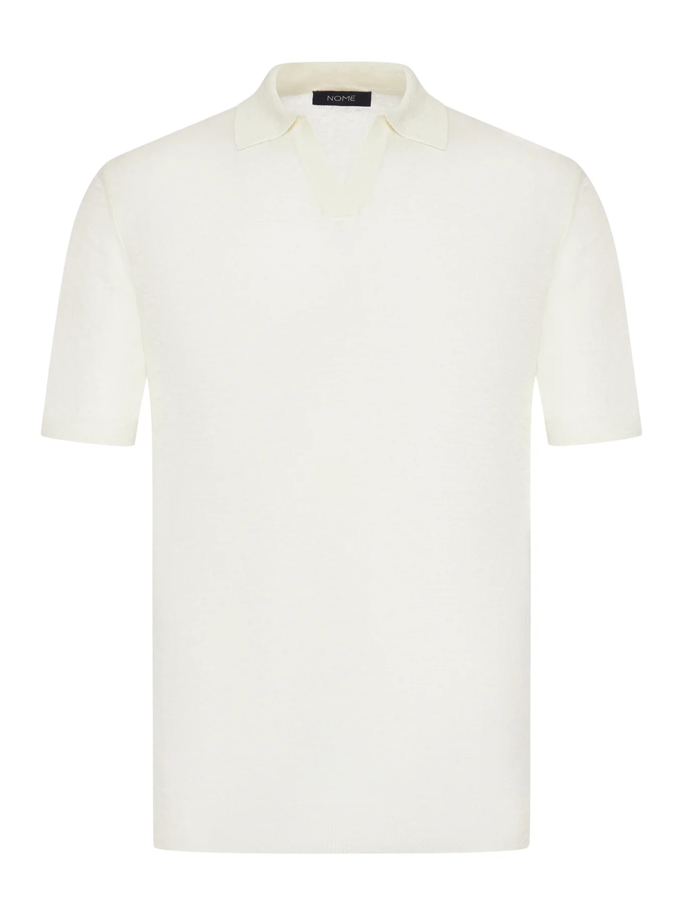 SHORT-SLEEVED LINEN POLO SHIRT