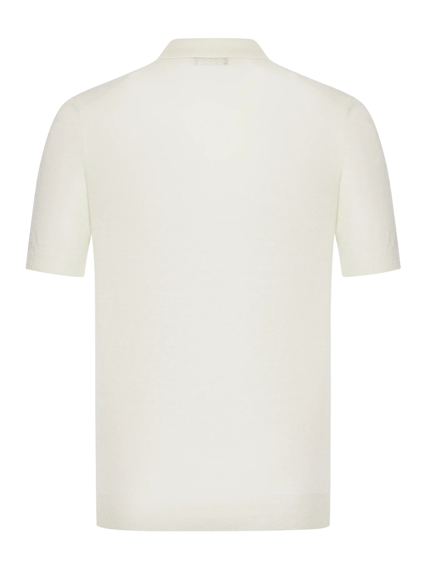 SHORT-SLEEVED LINEN POLO SHIRT - Image 2