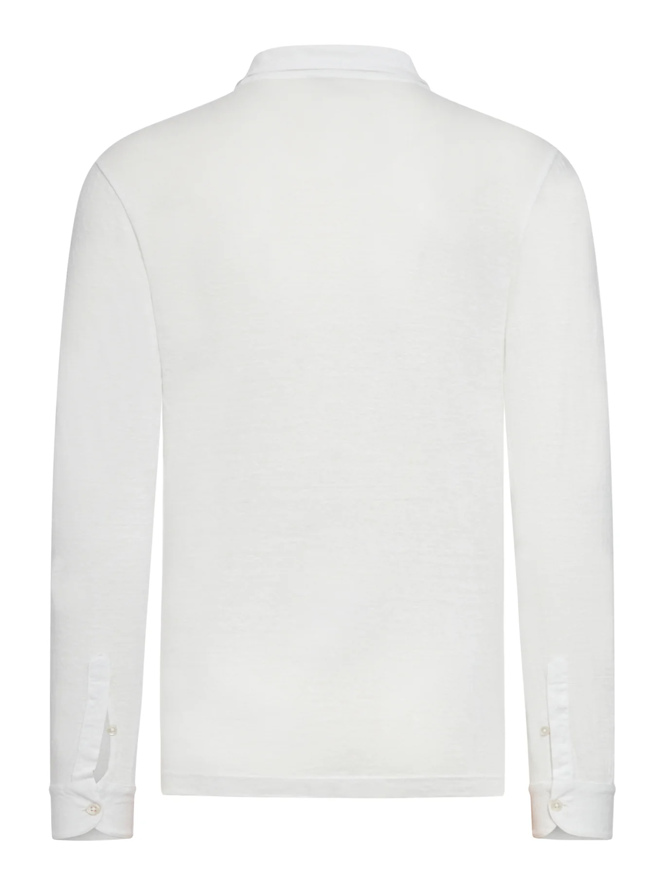 LONG-SLEEVED LINEN POLO SHIRT - Image 2